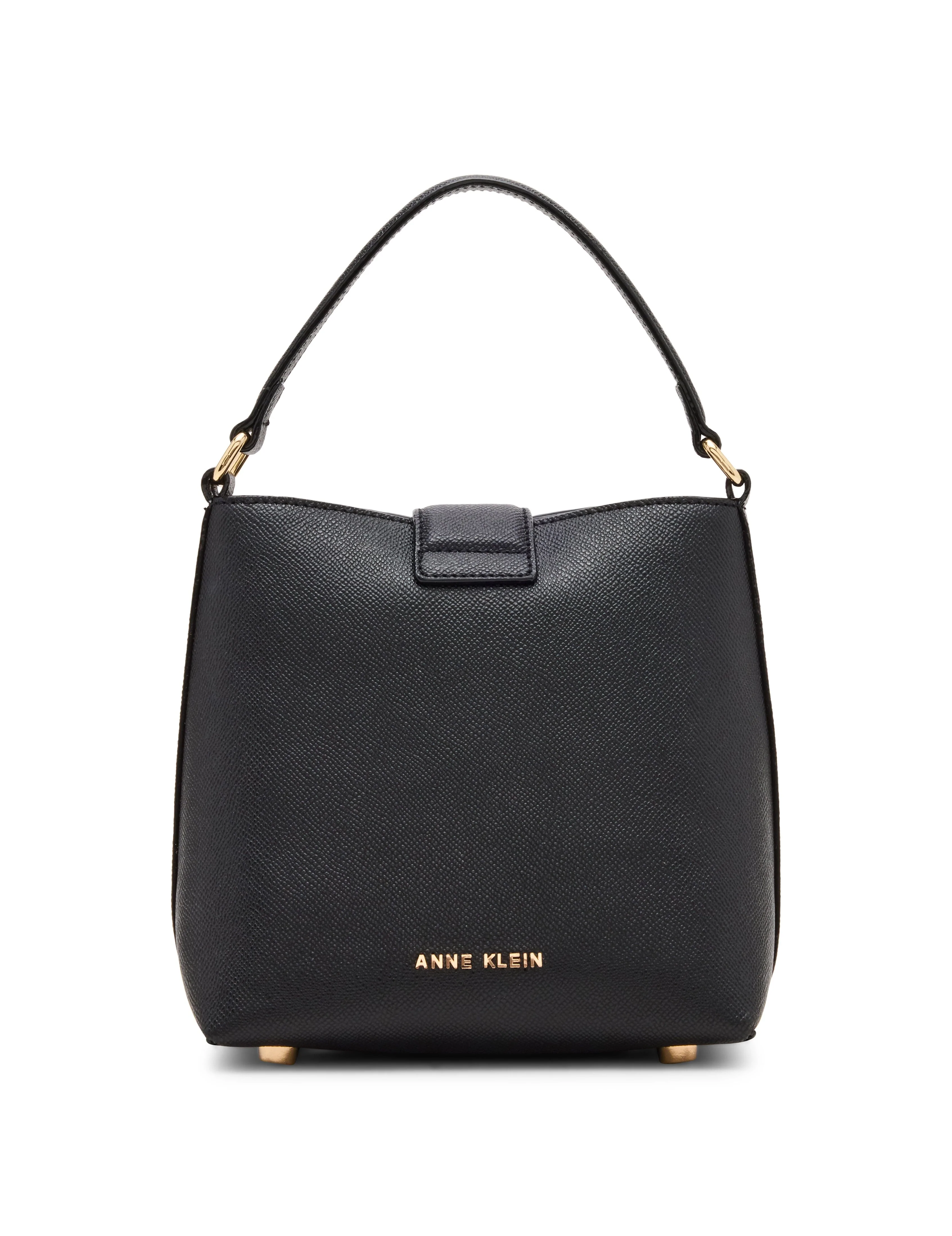 Small Sculpted Buckle Bucket with Convertible Strap