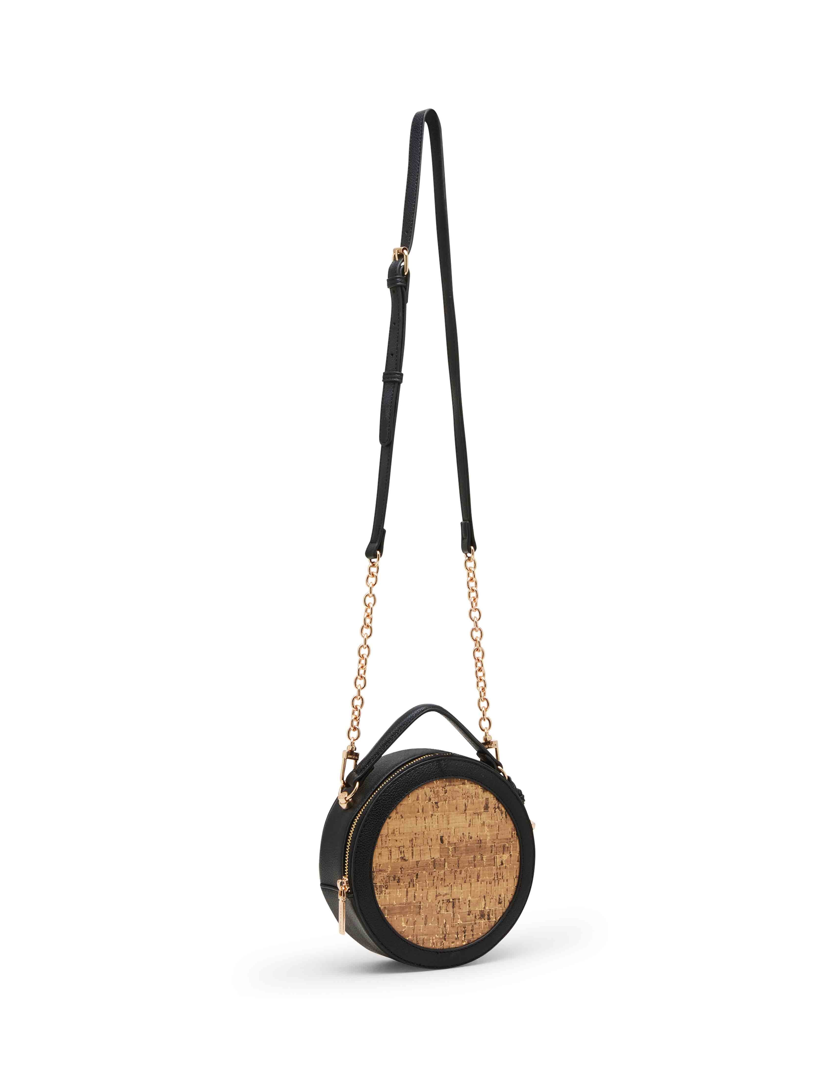 Cork Circle Bag with Convertible Strap
