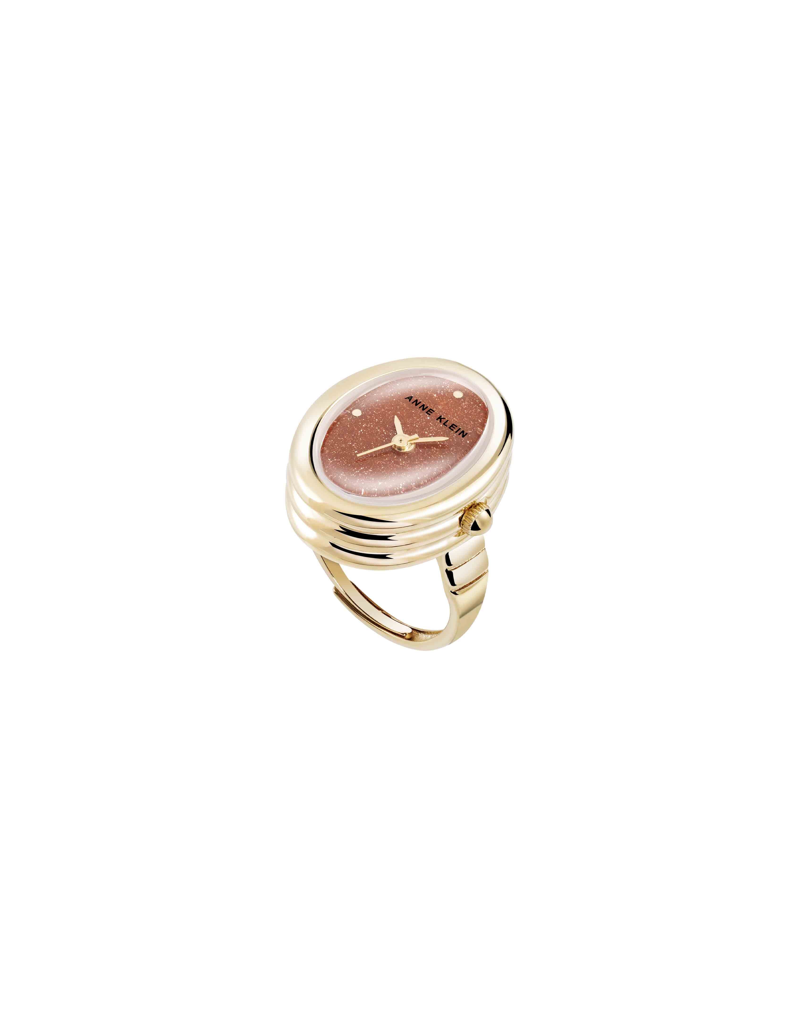 Oval Gemstone Ring Watch