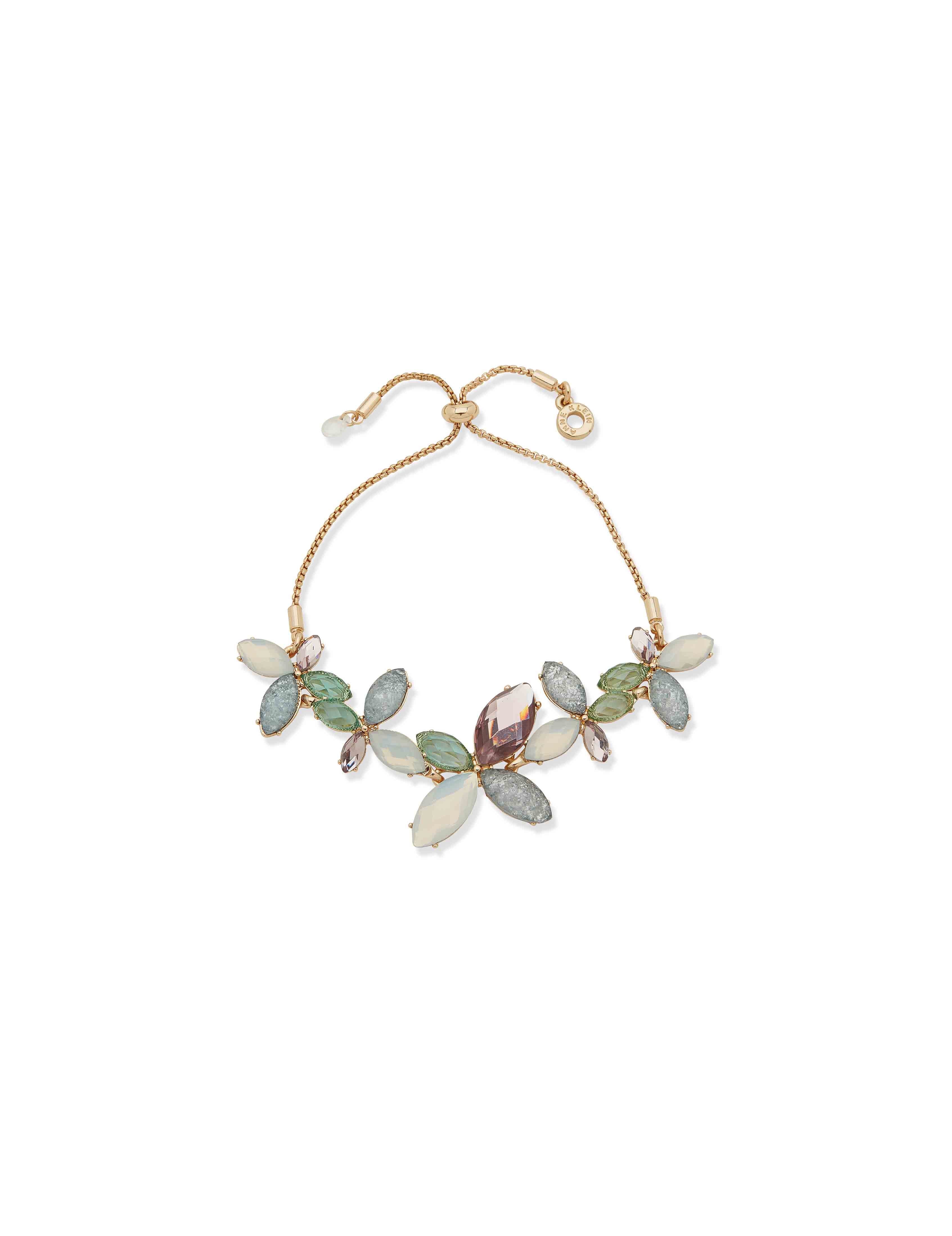 Stone Flower Slider Bracelet