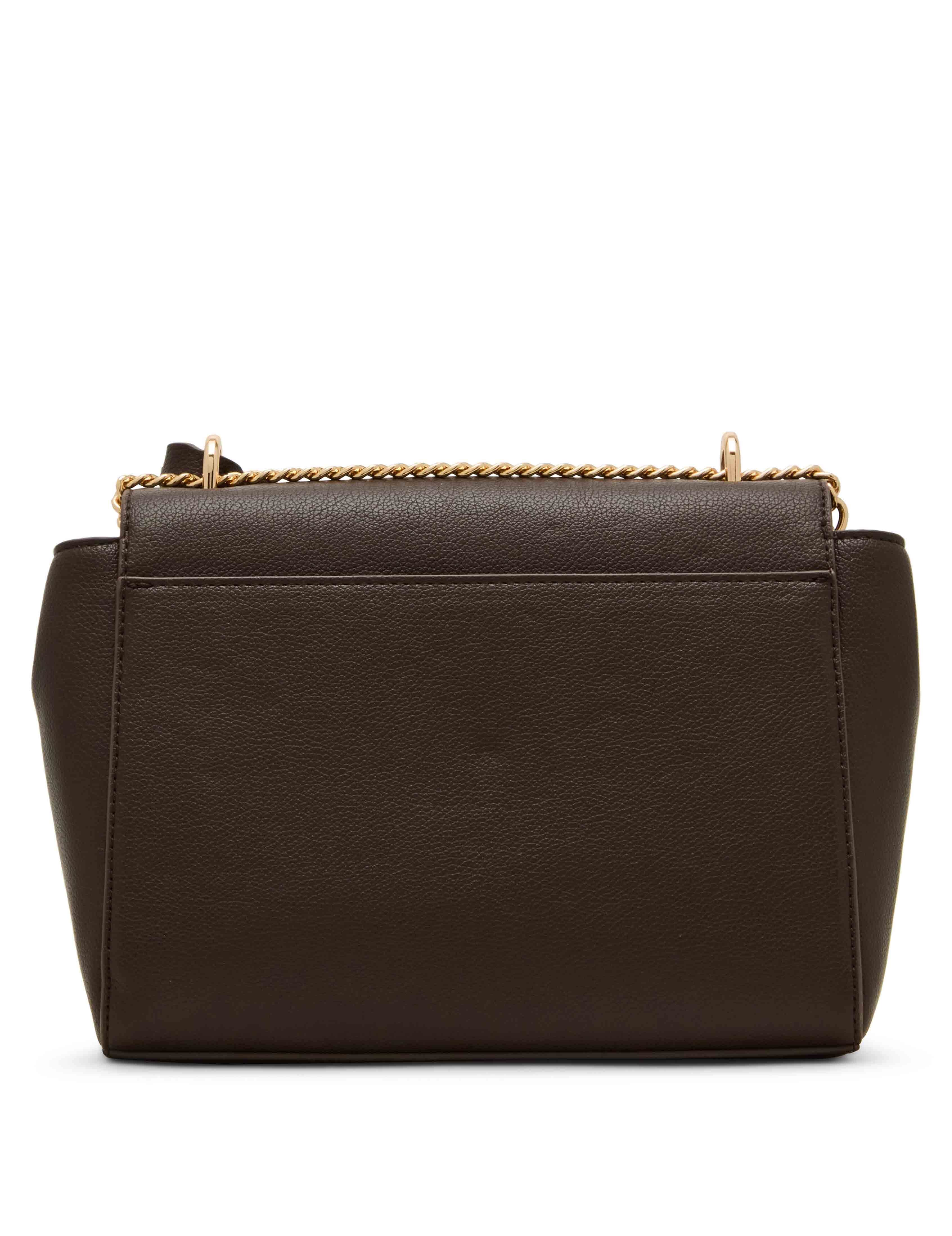 Medium Flap Bag with Multicolored Chain Strap