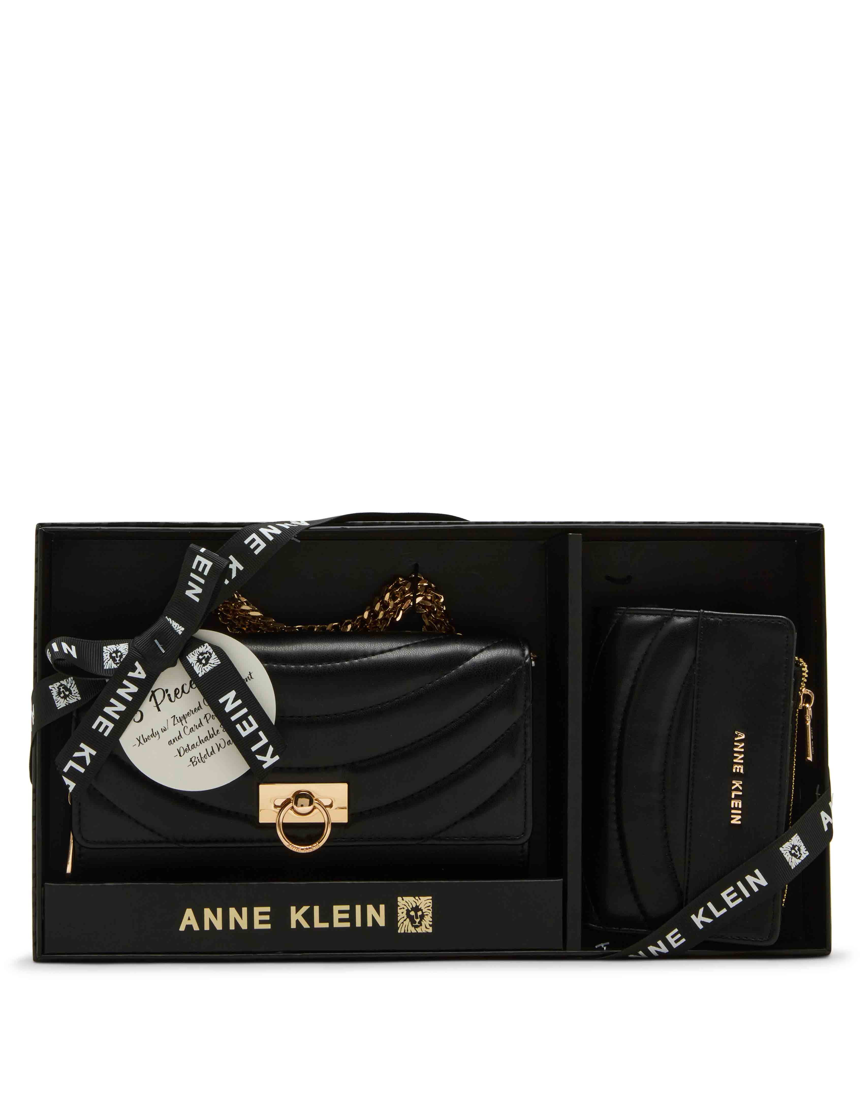 2 Piece Gift Set with Flap Crossbody and Bifold Wallet
