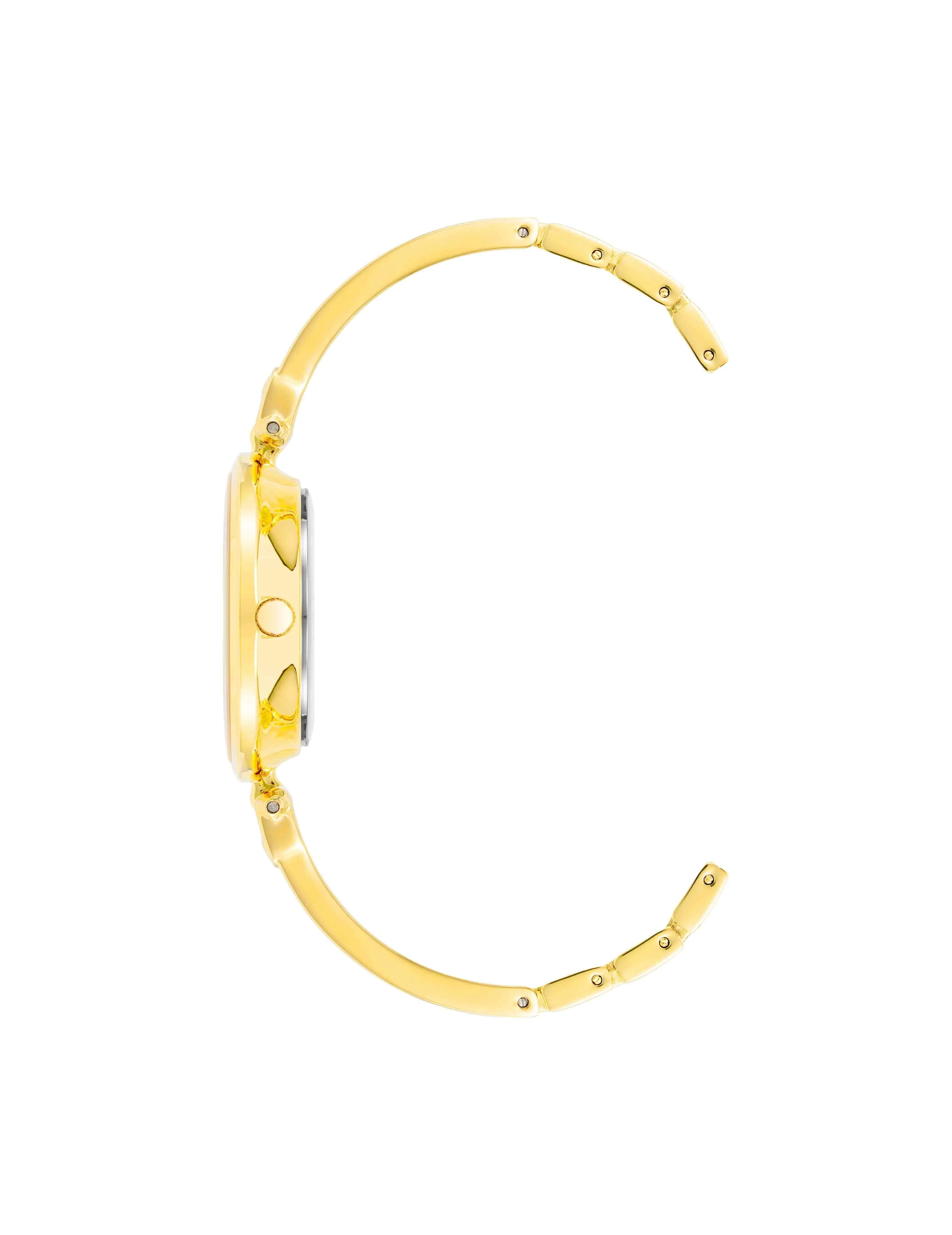 Diamond Accented Bangle Bracelet Watch