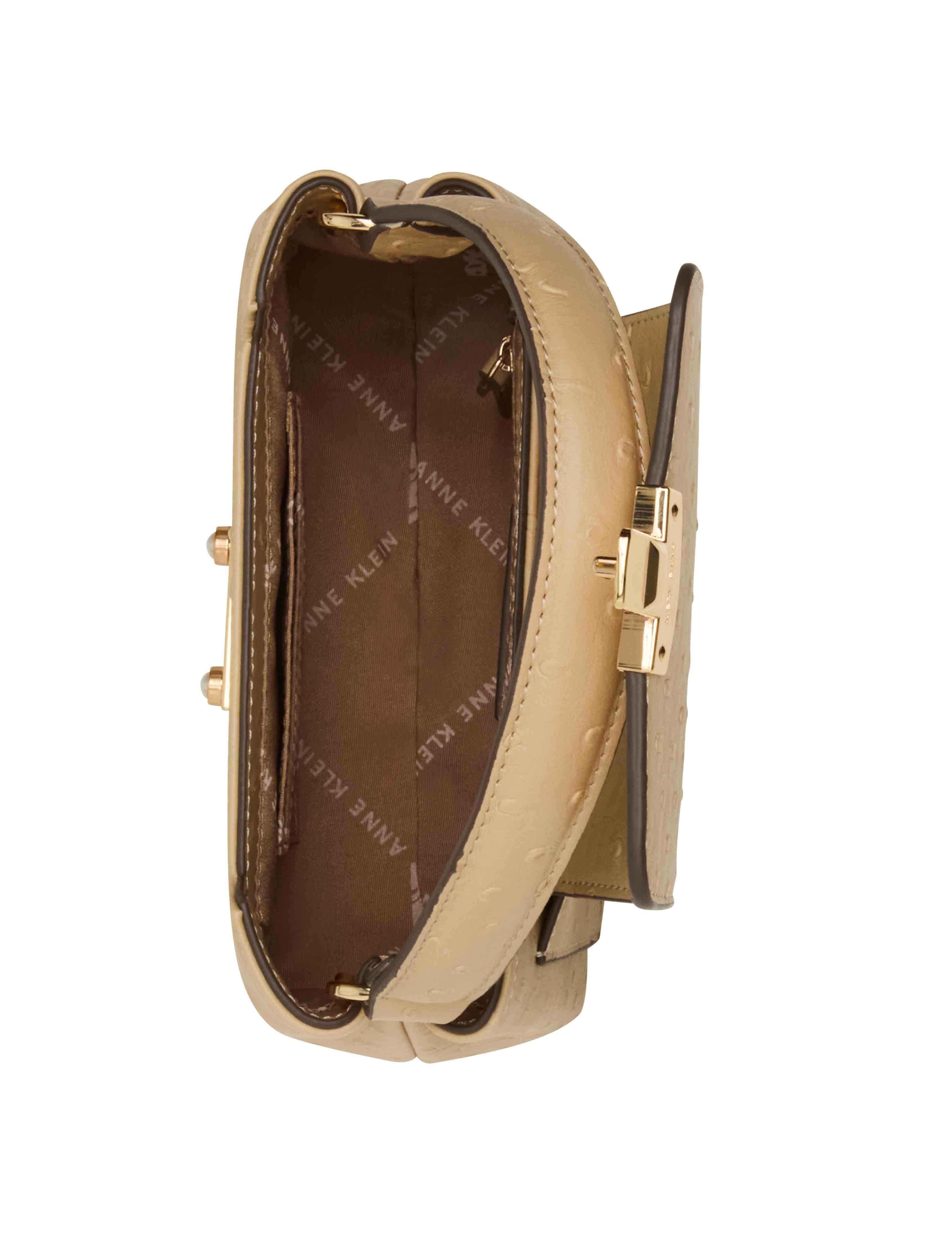Small Pushlock Satchel with Mirror and Detachable Strap