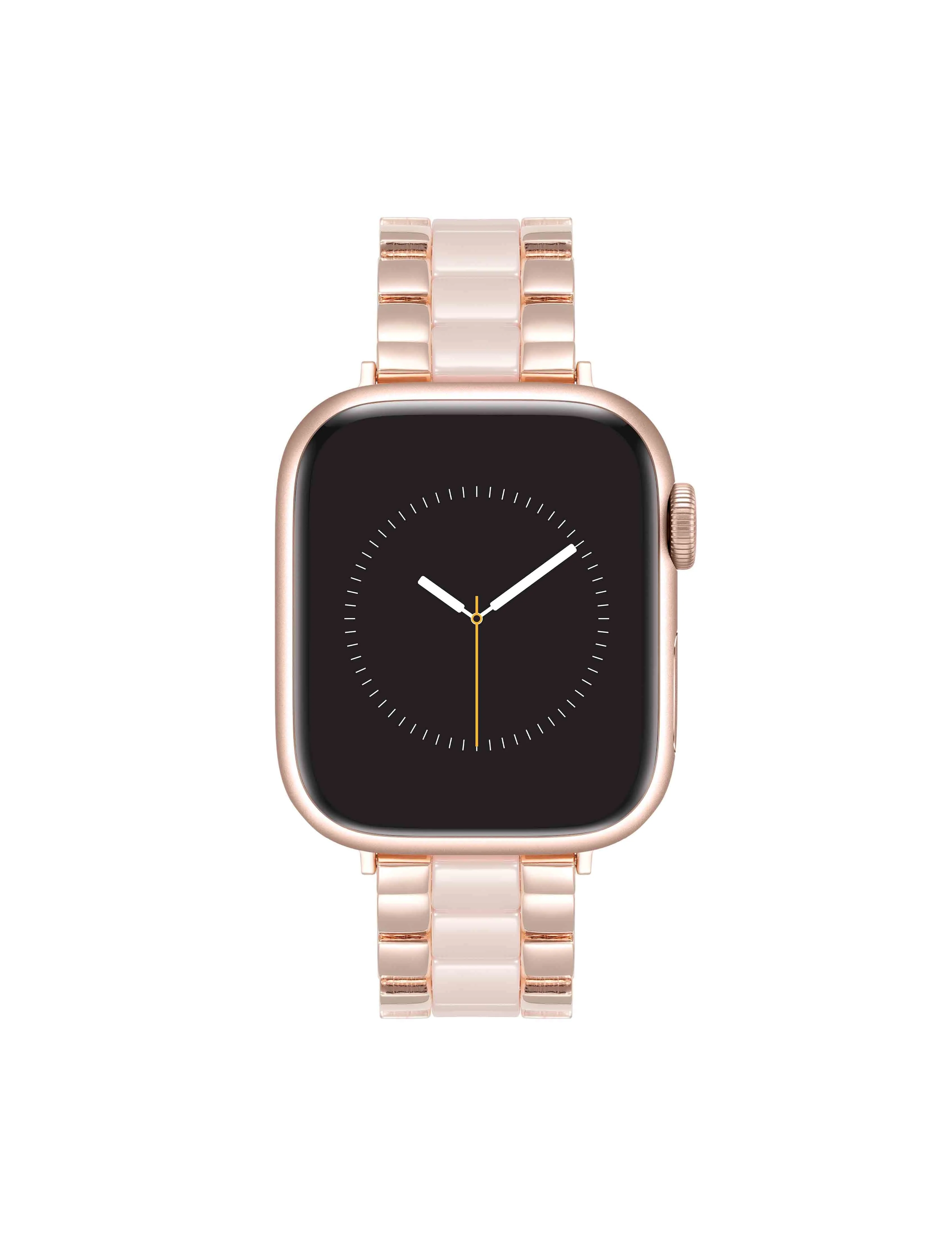 Elegant Metal and Ceramic Link Band for Apple Watch®