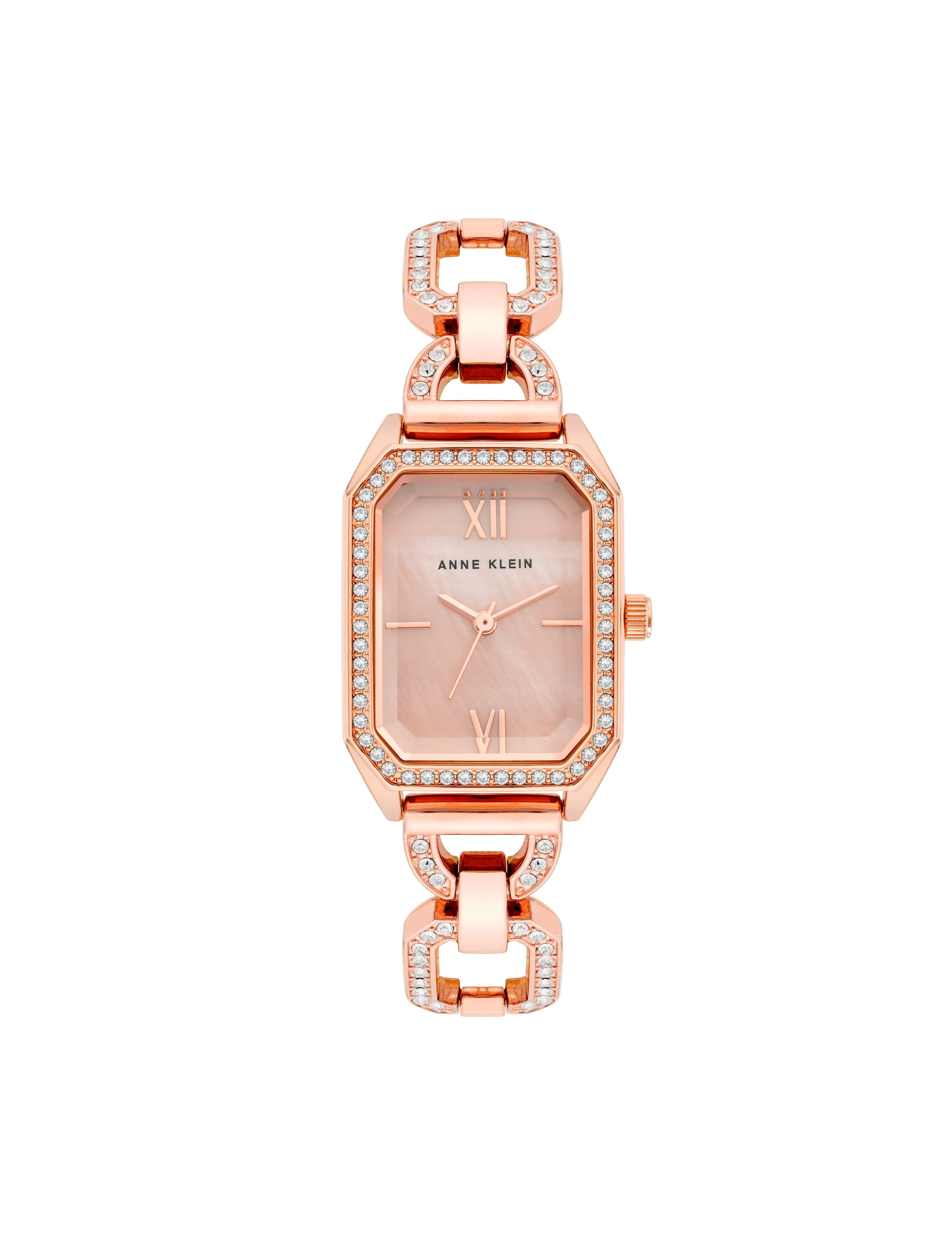 Crystal Accented Open Link Watch