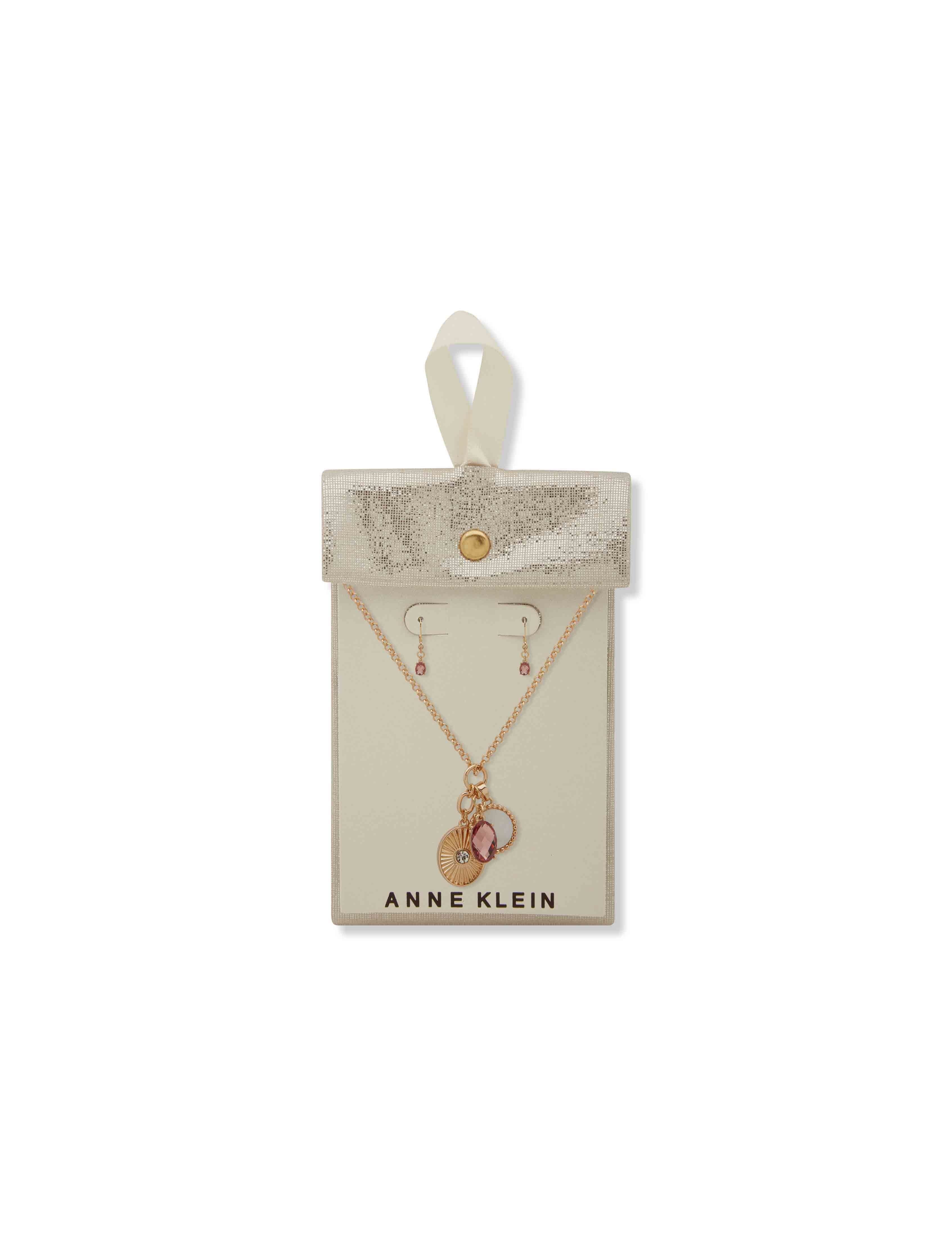 Charm Pendant Necklace and Earring Set