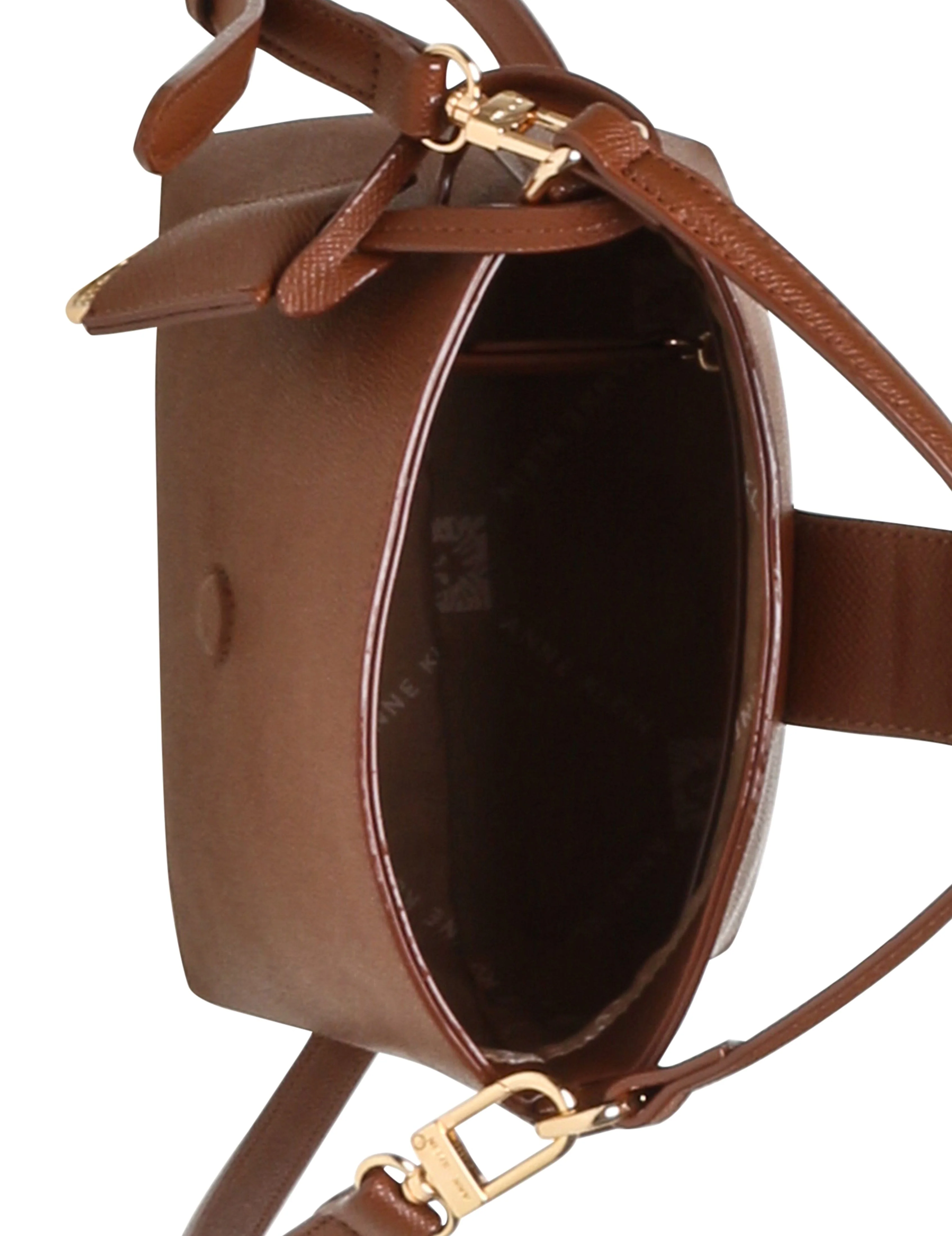 Small Sculpted Buckle Bucket with Convertible Strap