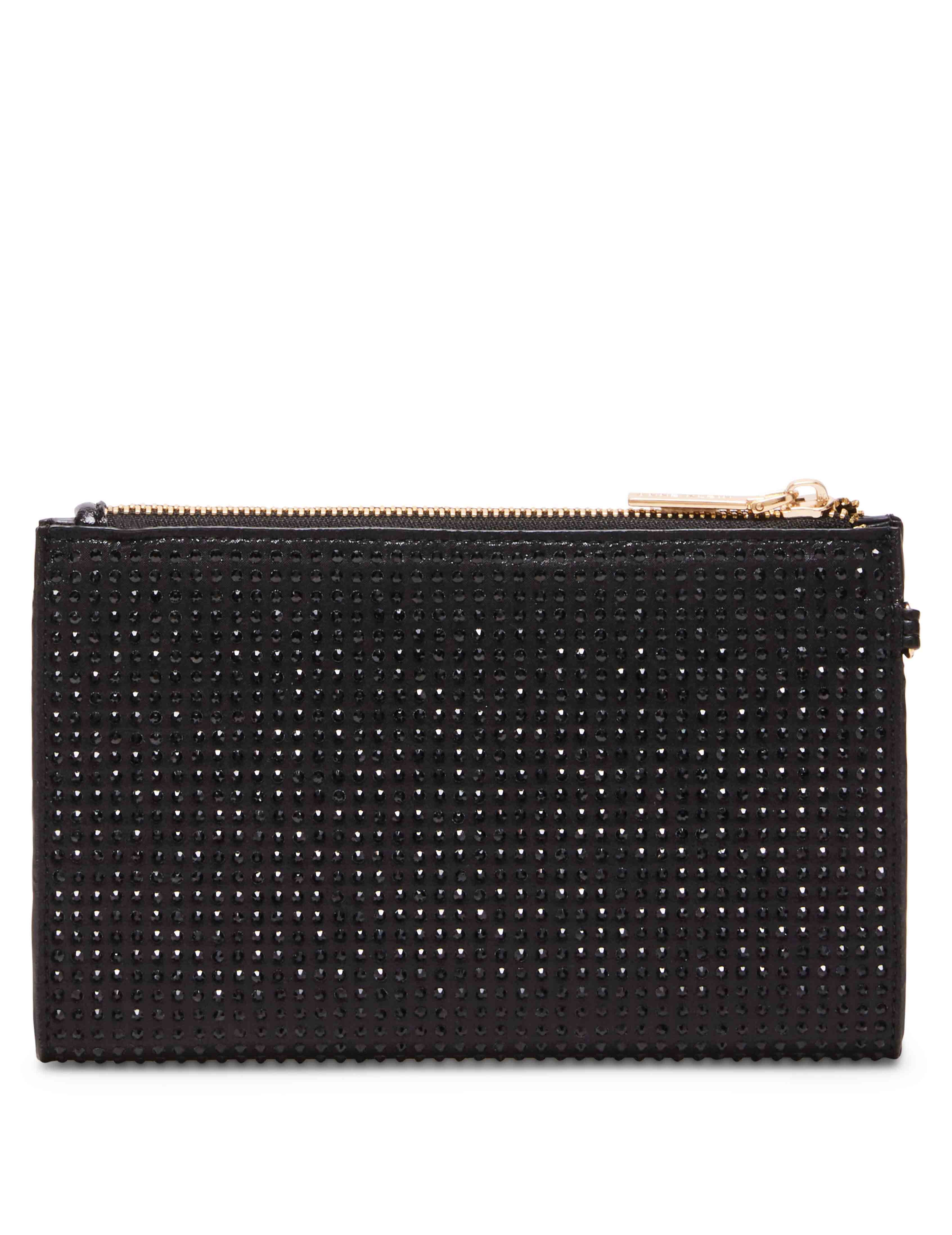 2 Piece Gift Set With Rhinestone Zip Clutch And Card Case