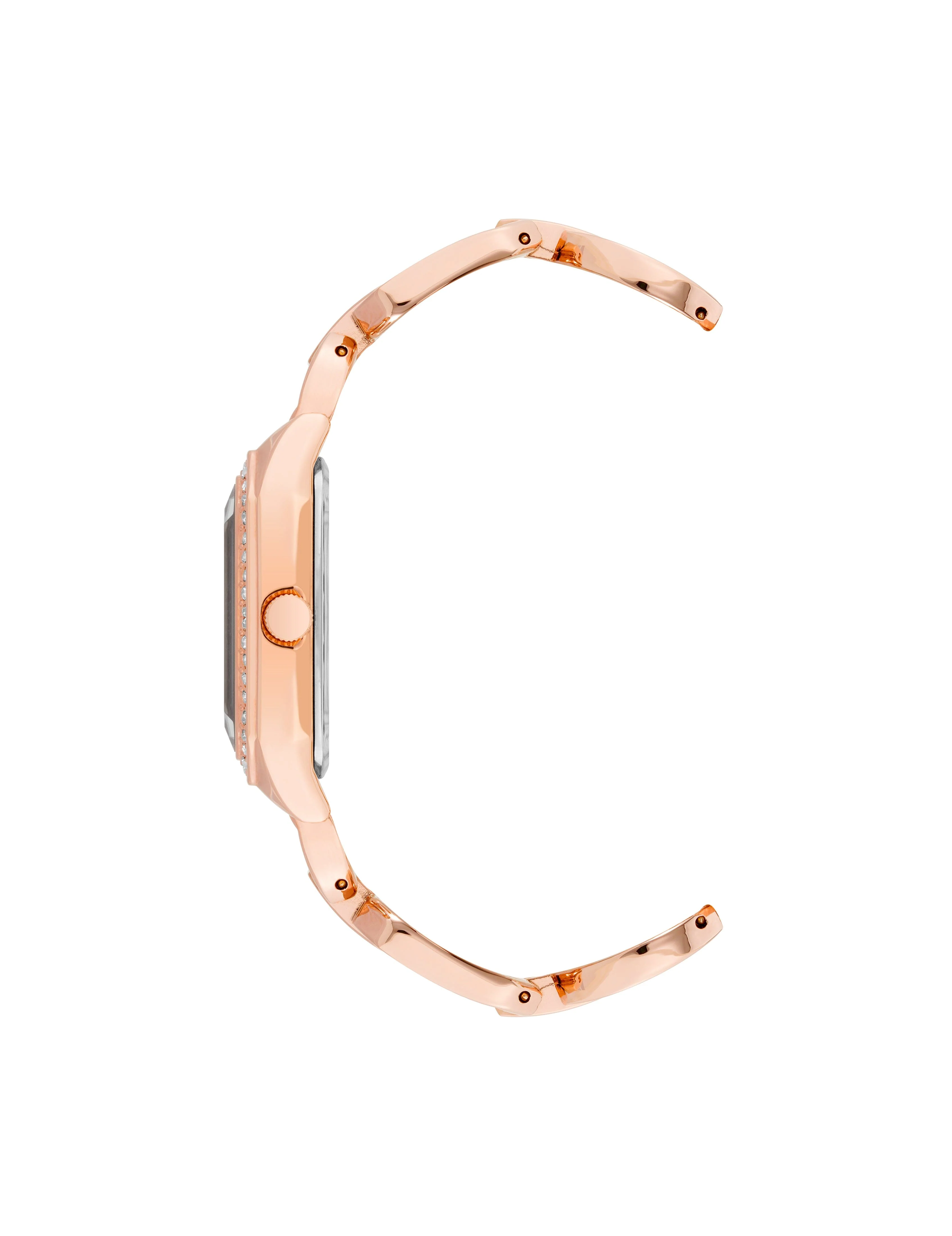 Crystal Accented Open Link Watch