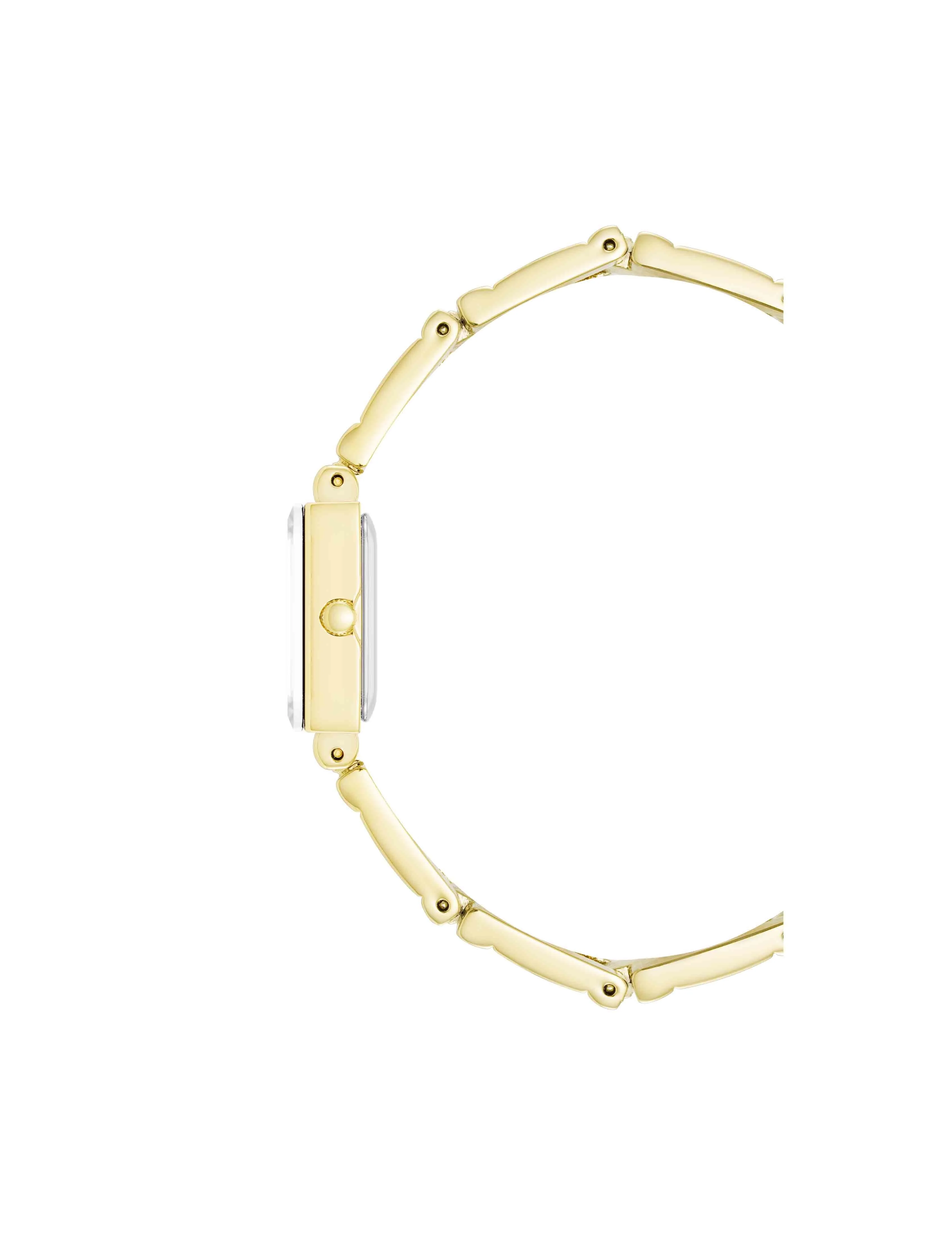 Iconic Rectangular Case Bangle Watch Set