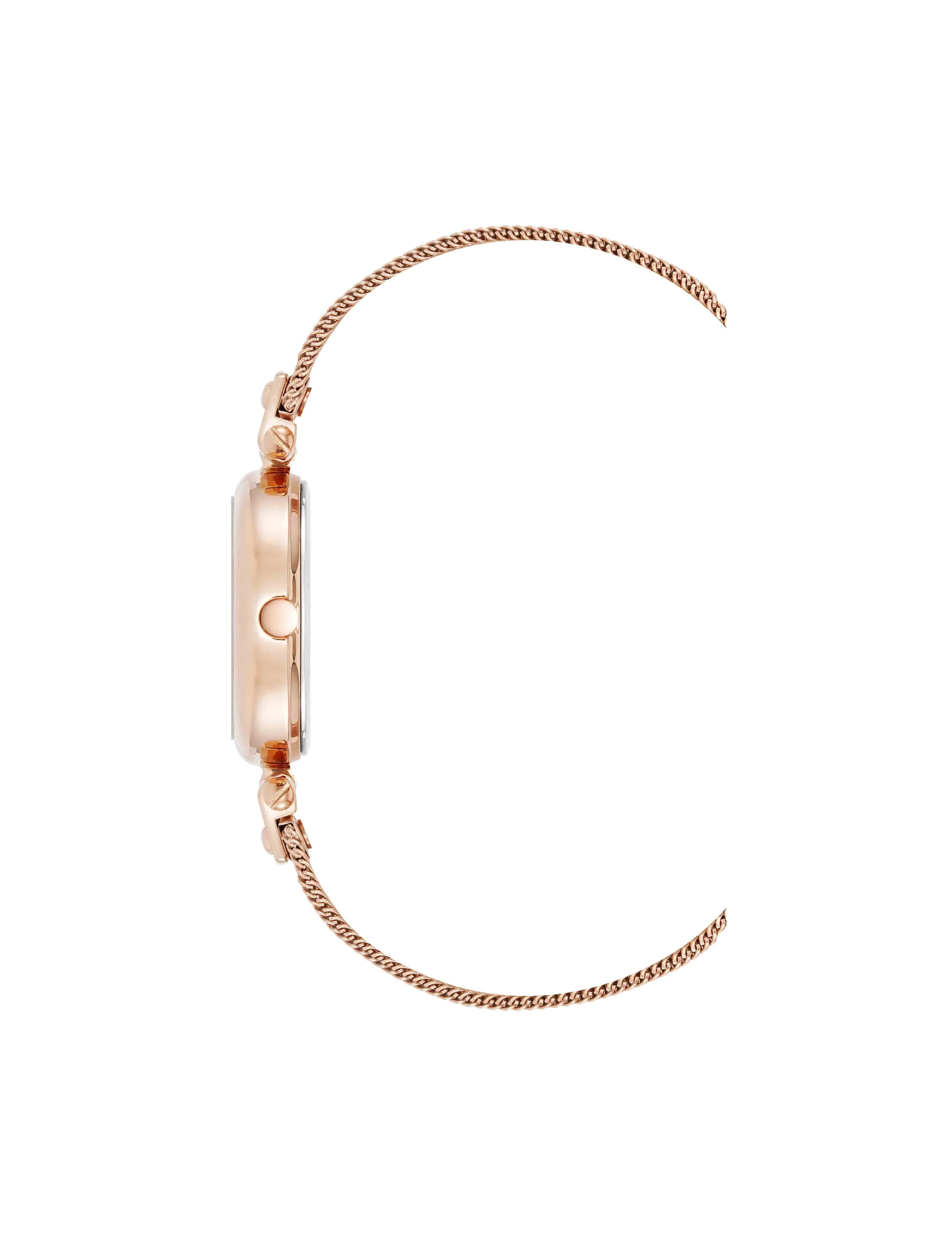 Oval Mesh Bracelet Watch