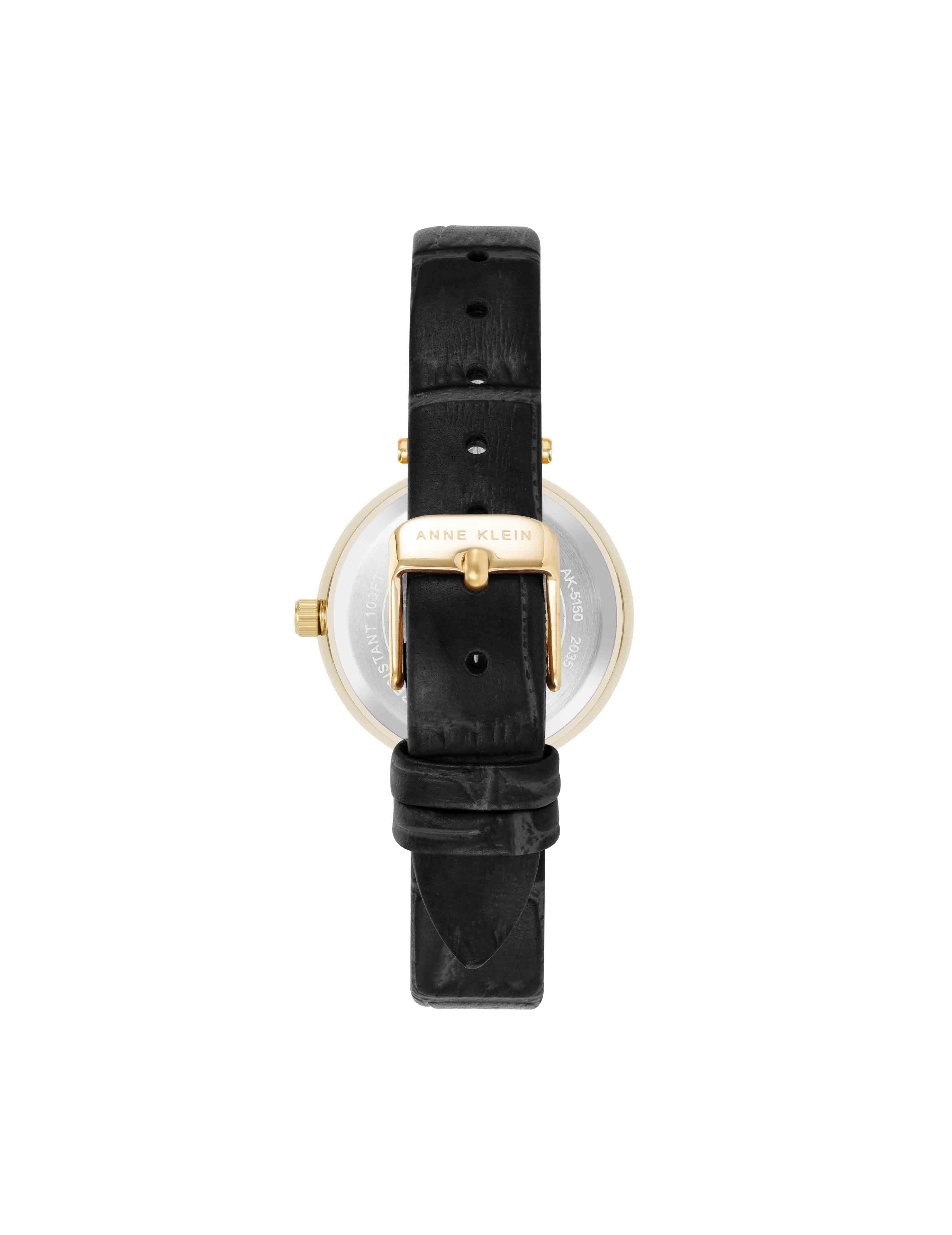 Consider It Round Leather Band Watch