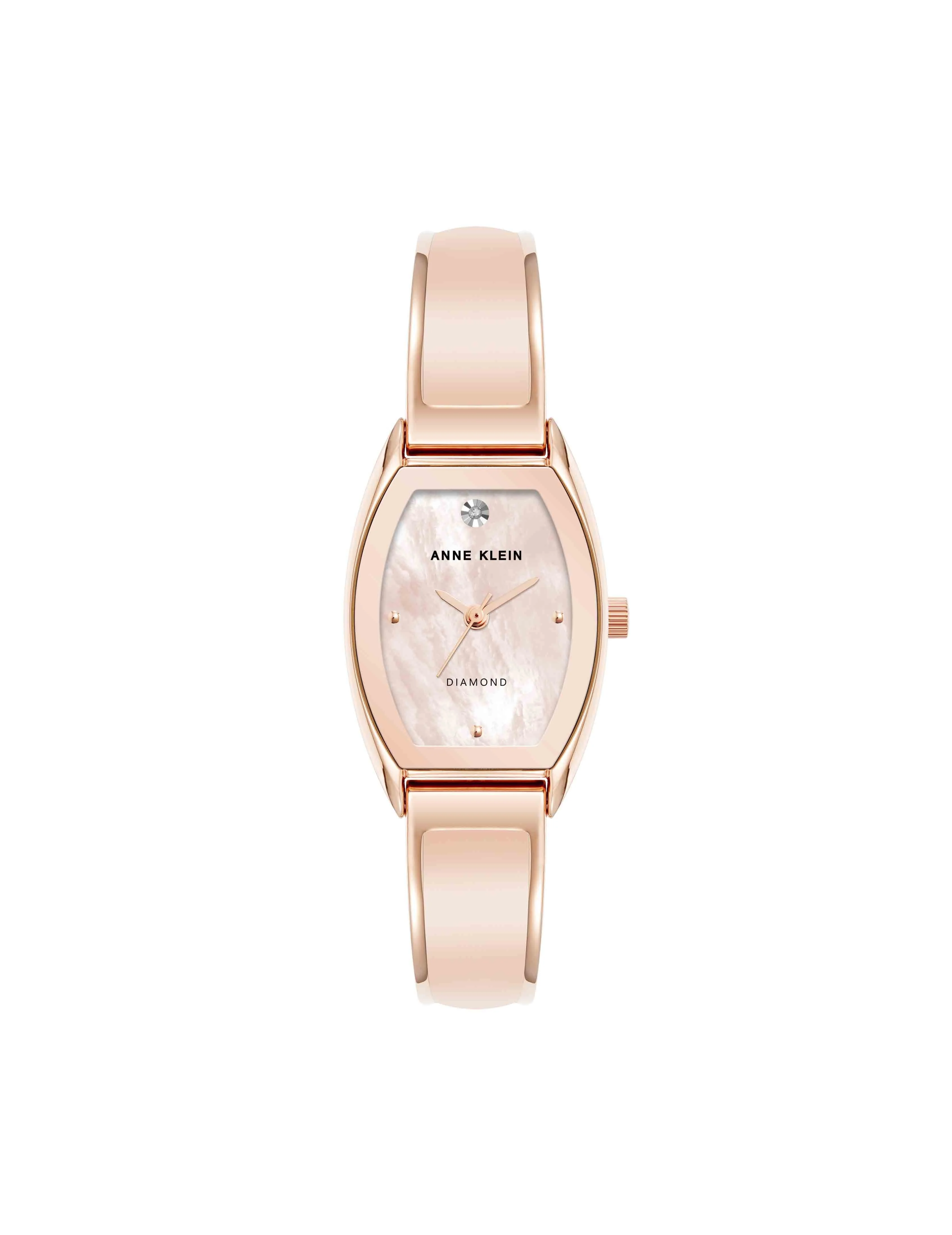 Cushion Case Diamond Dial Bangle Watch