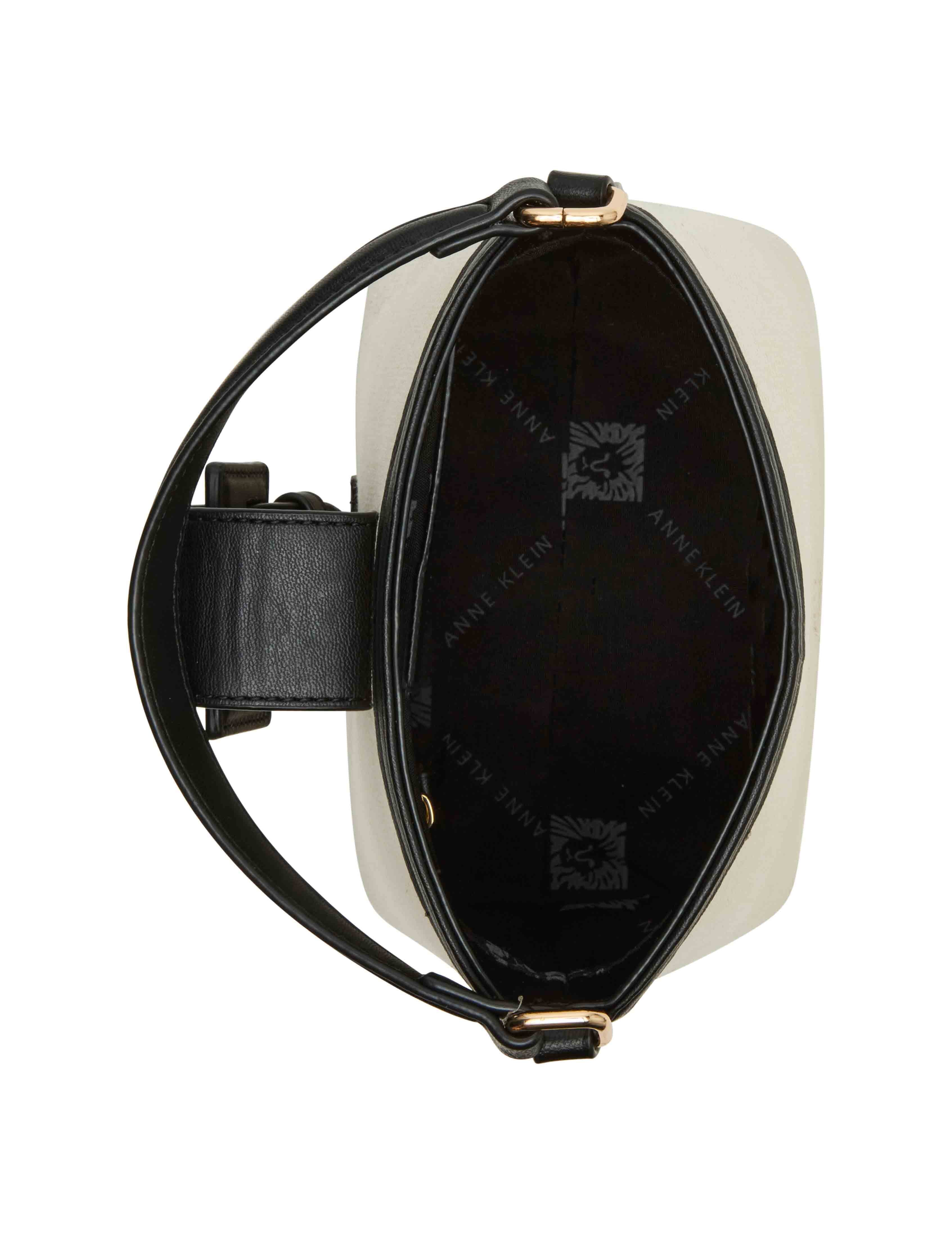 Small Covered Buckle Canvas Bucket With Convertible Strap