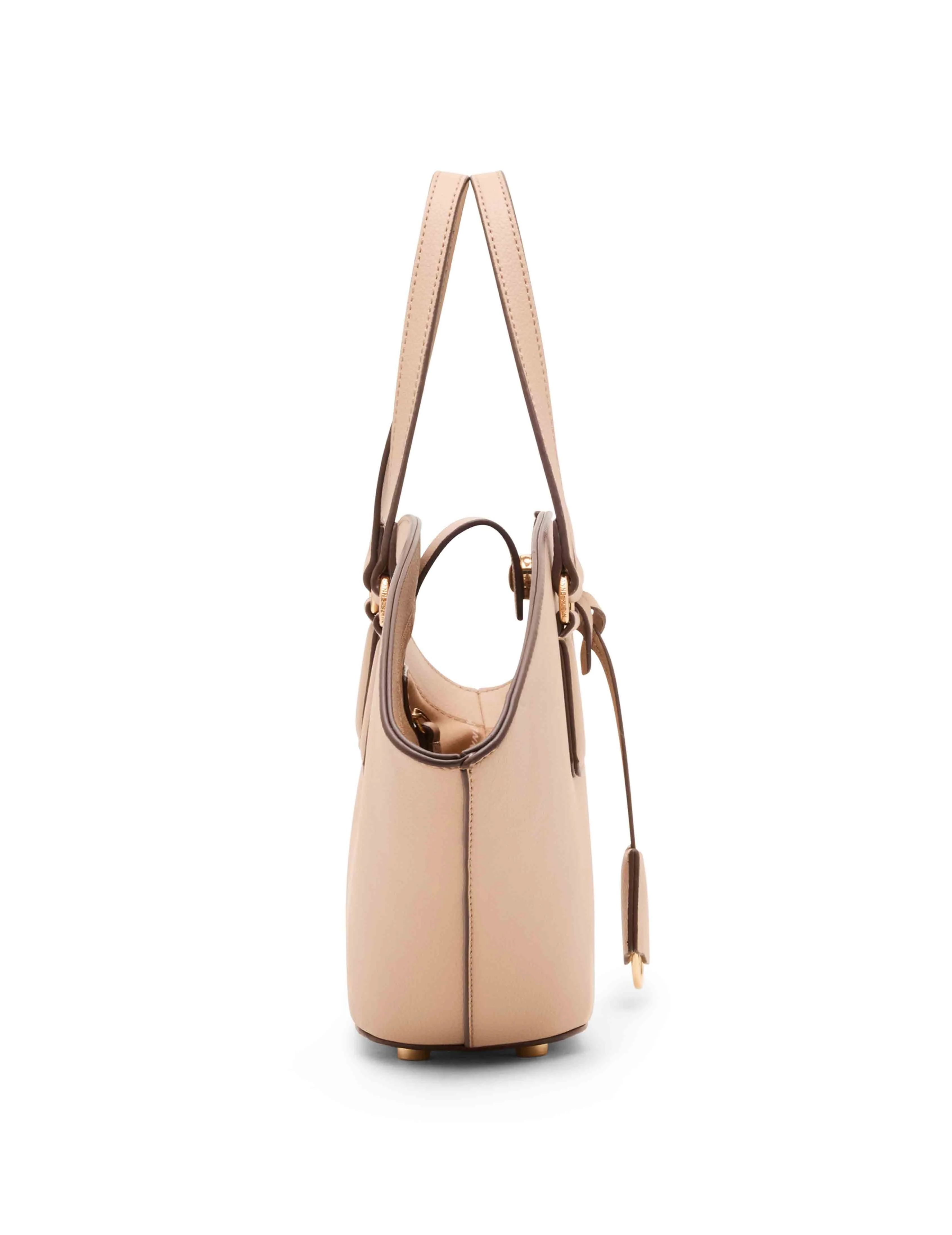 Small Curved Tote with Convertible Strap