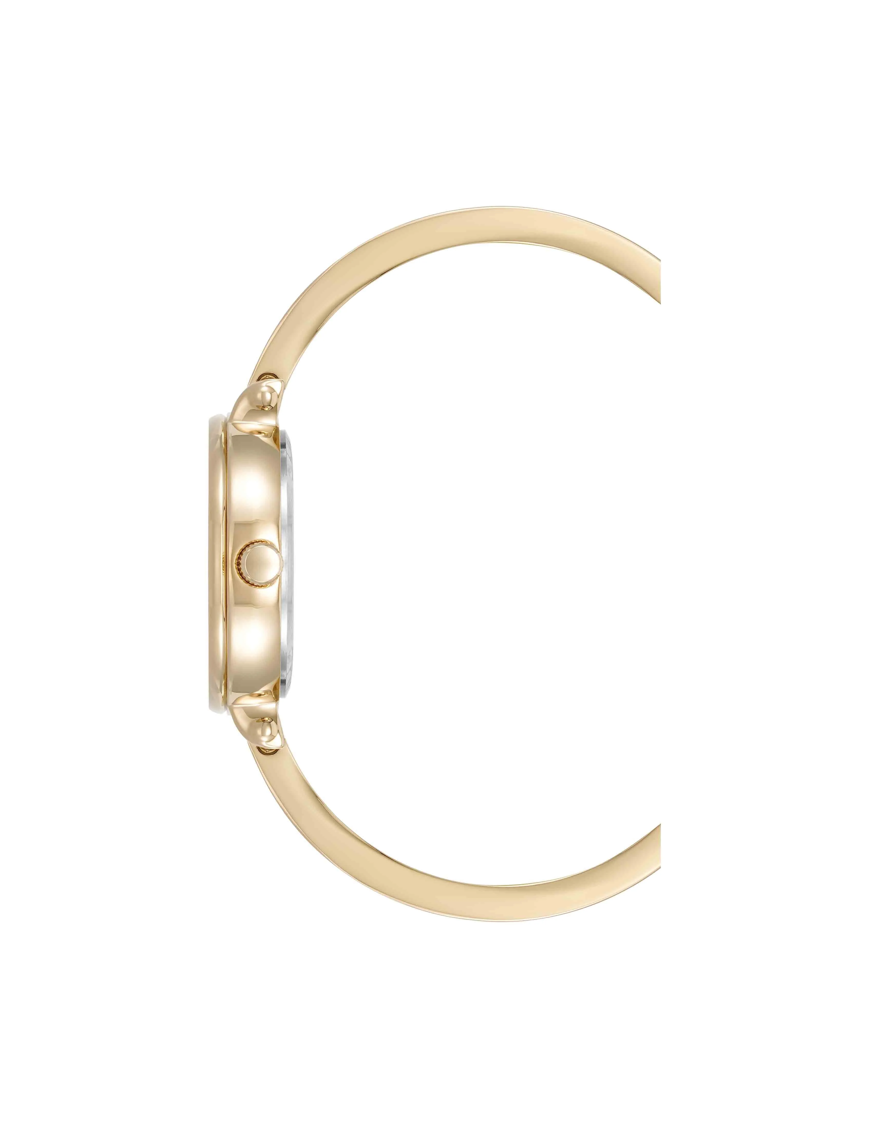 Round Gemstone Bangle Watch Set