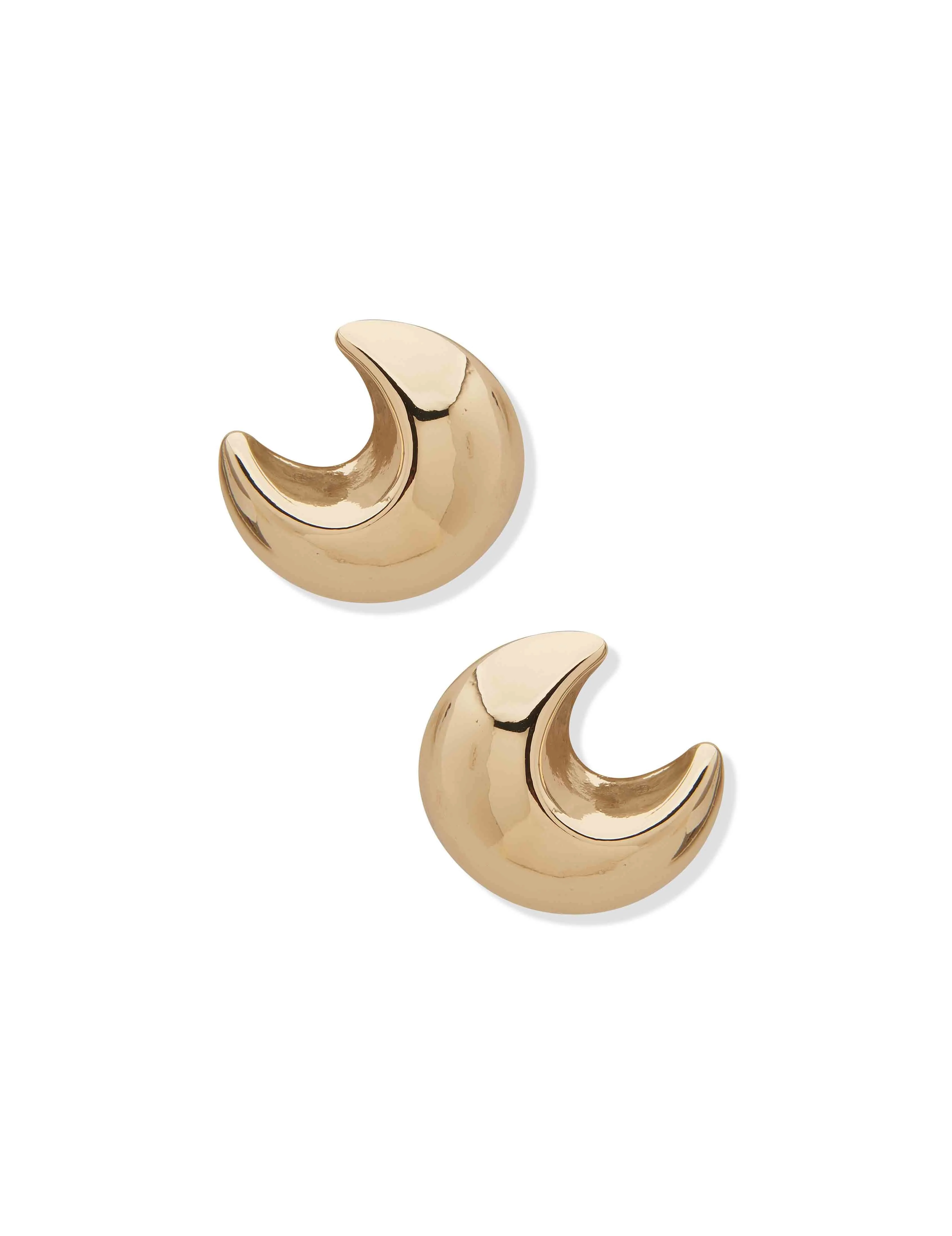 Crescent Stud Earrings