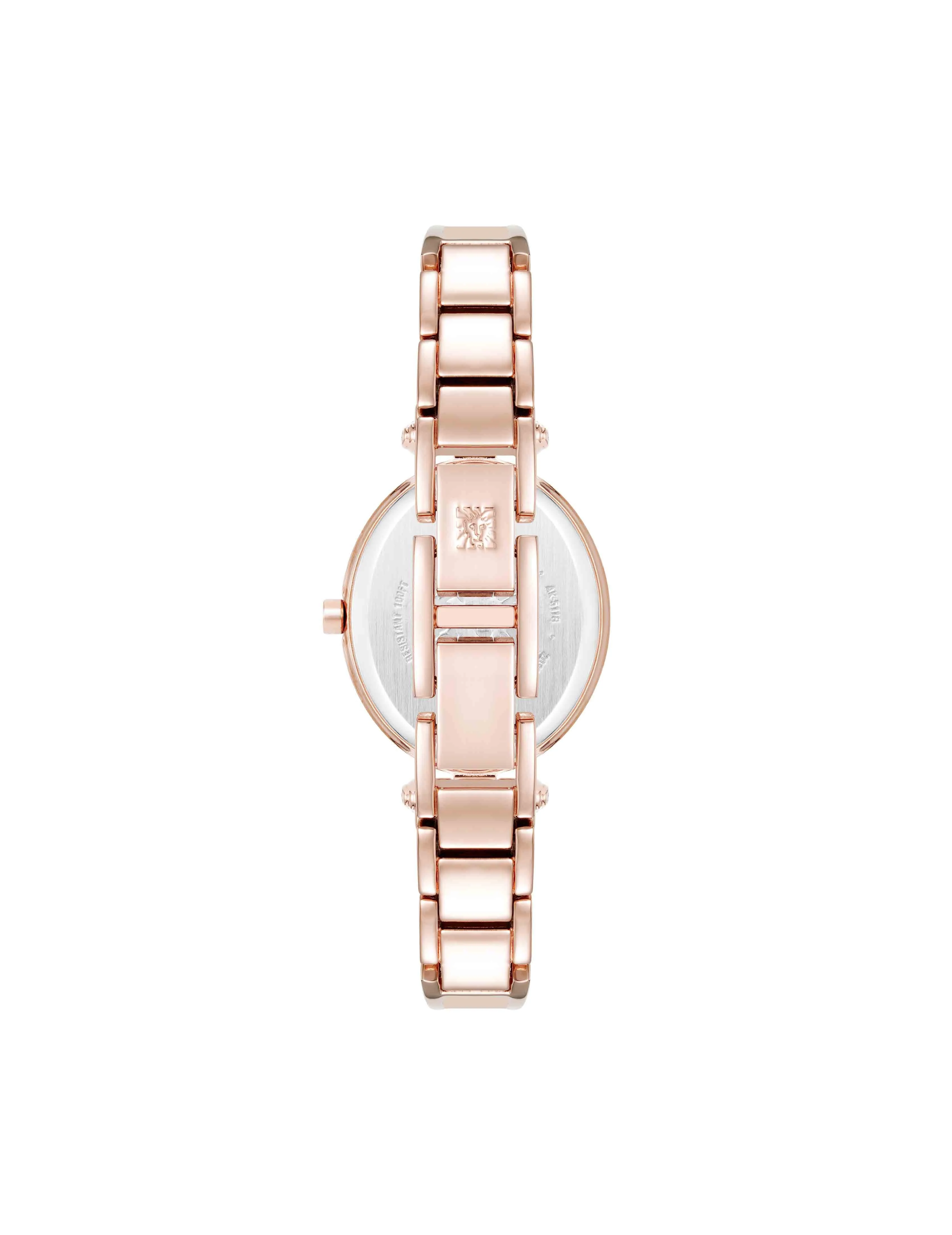Oval Diamond Accented Bangle Watch