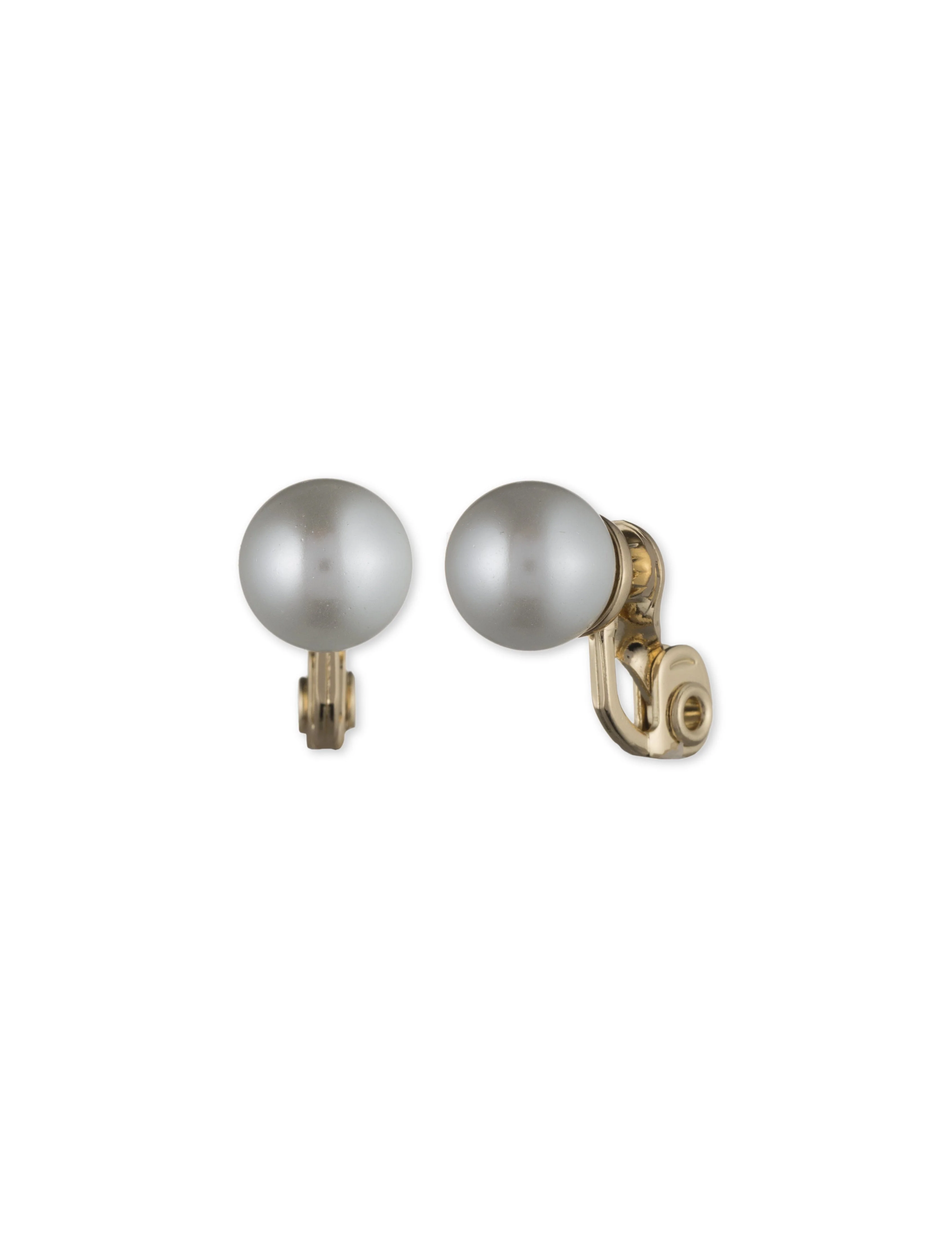 10MM Pearl Stud Clip On Earrings