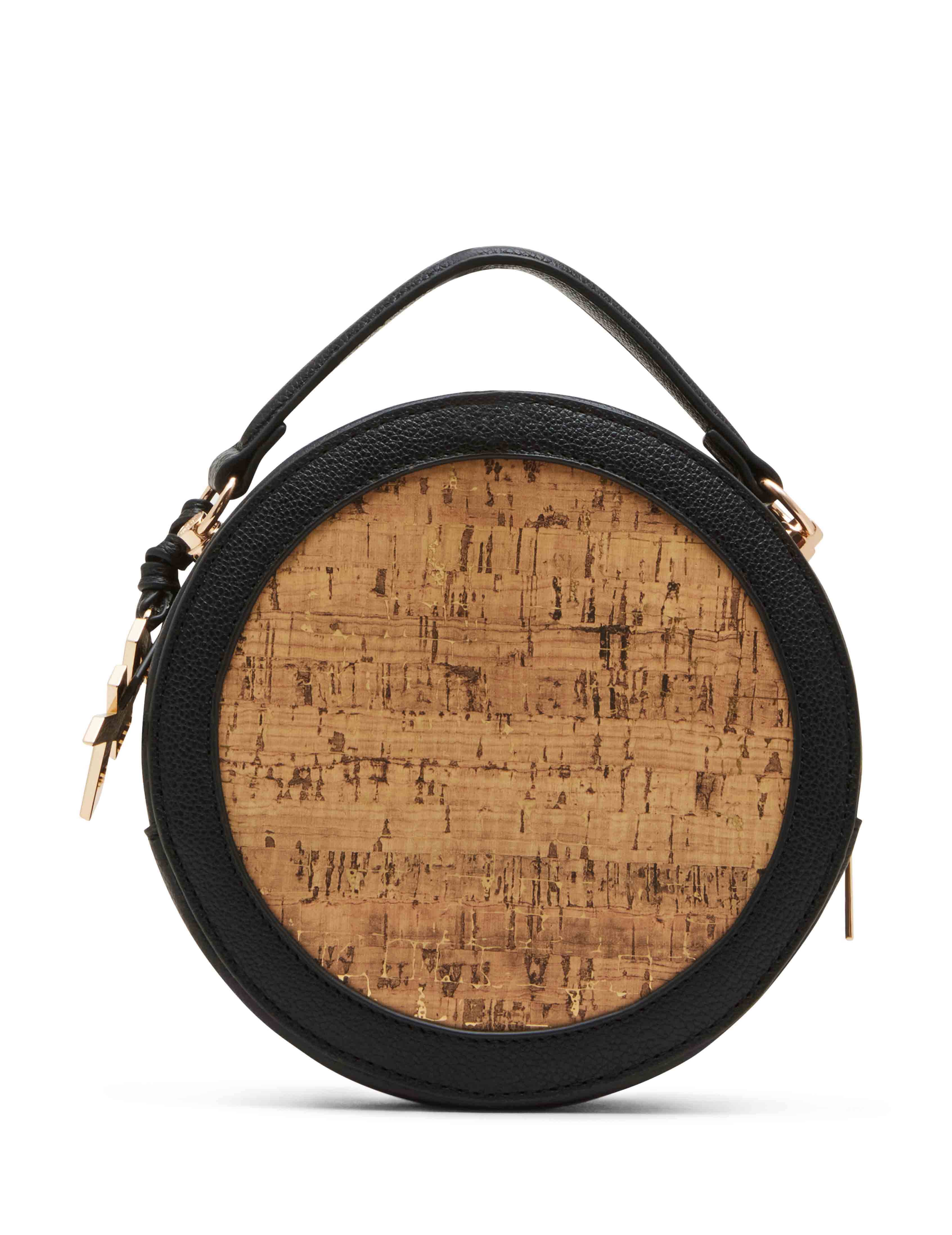 Cork Circle Bag with Convertible Strap