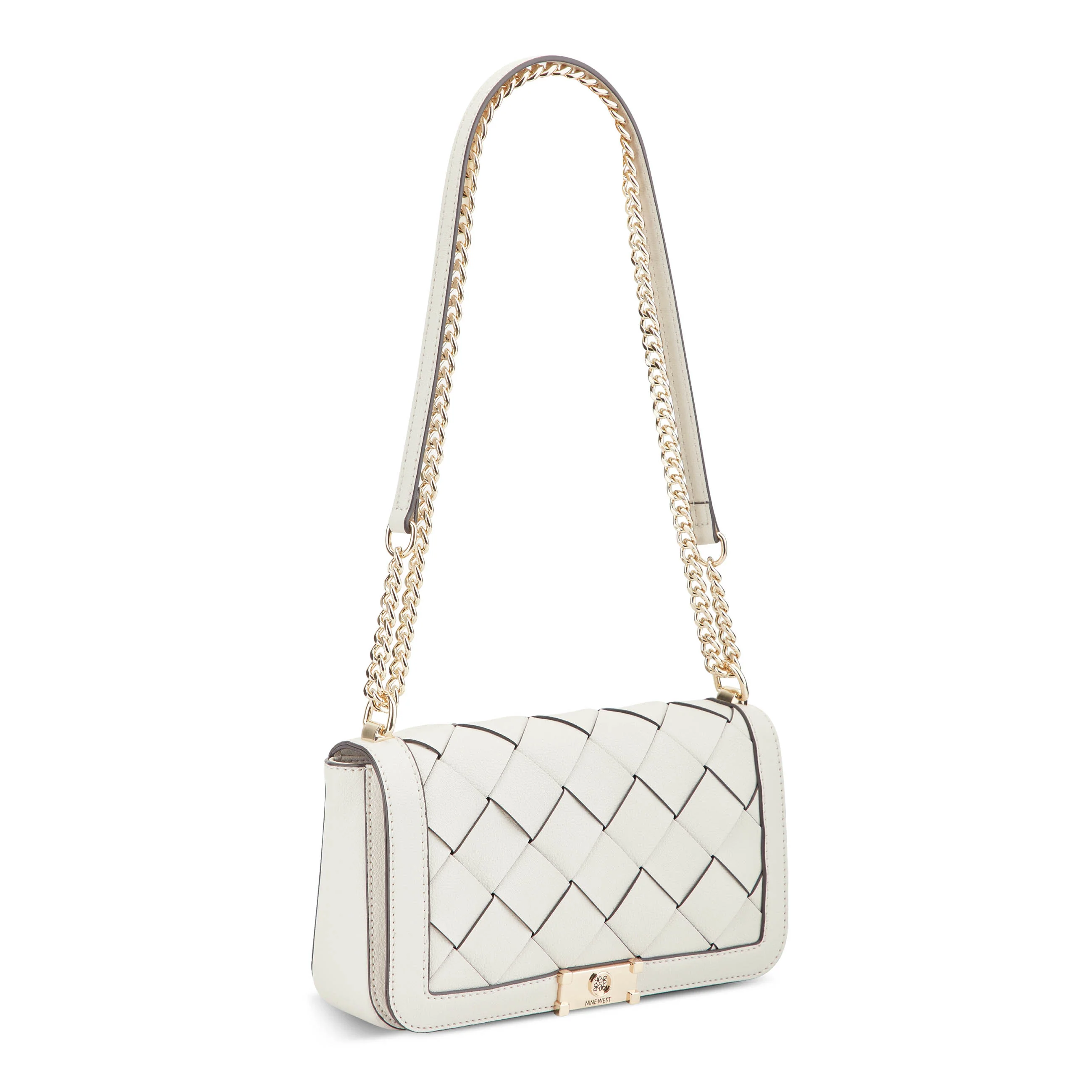 Mylah Woven Flap Chain Convertible Crossbody