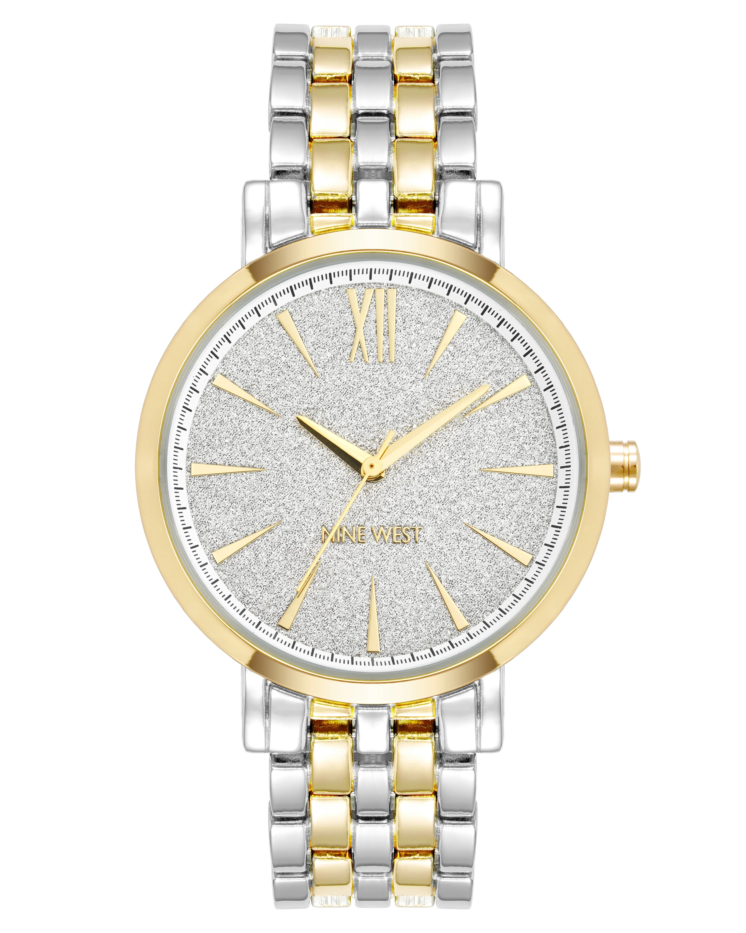 Glitter Accented Dial Watch