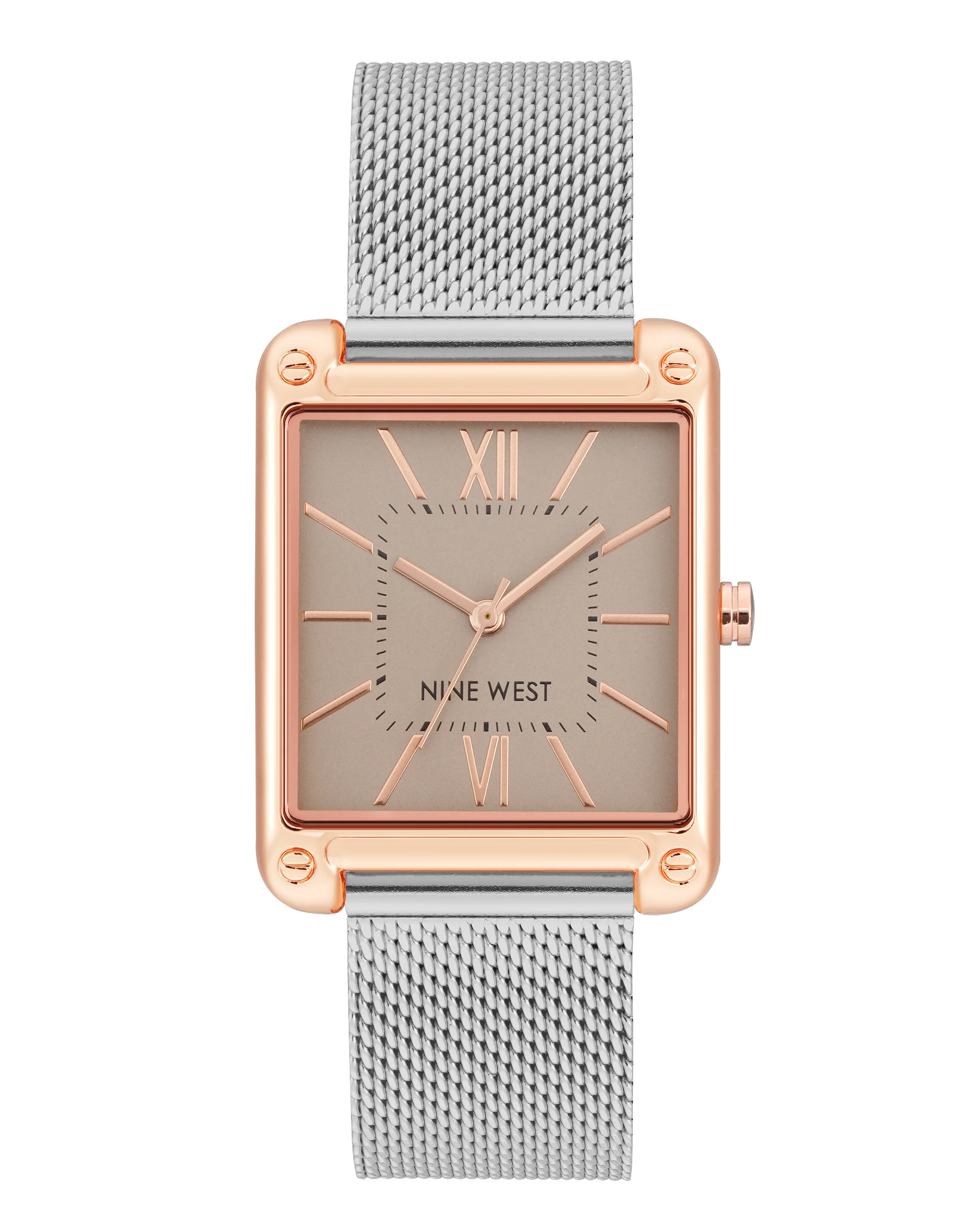 Rectangular Case Mesh Bracelet Watch