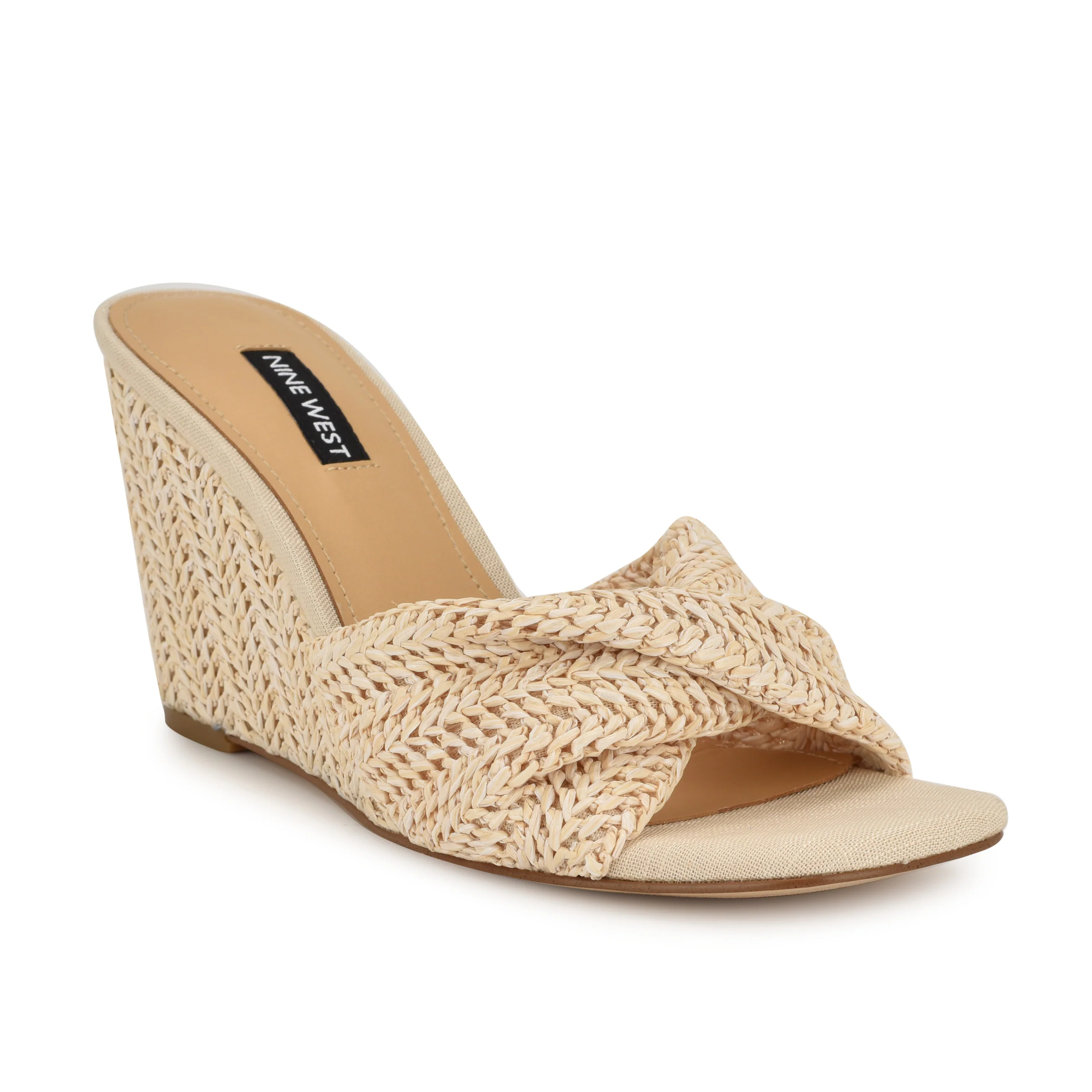 Nikhil Twist Wedge Sandals