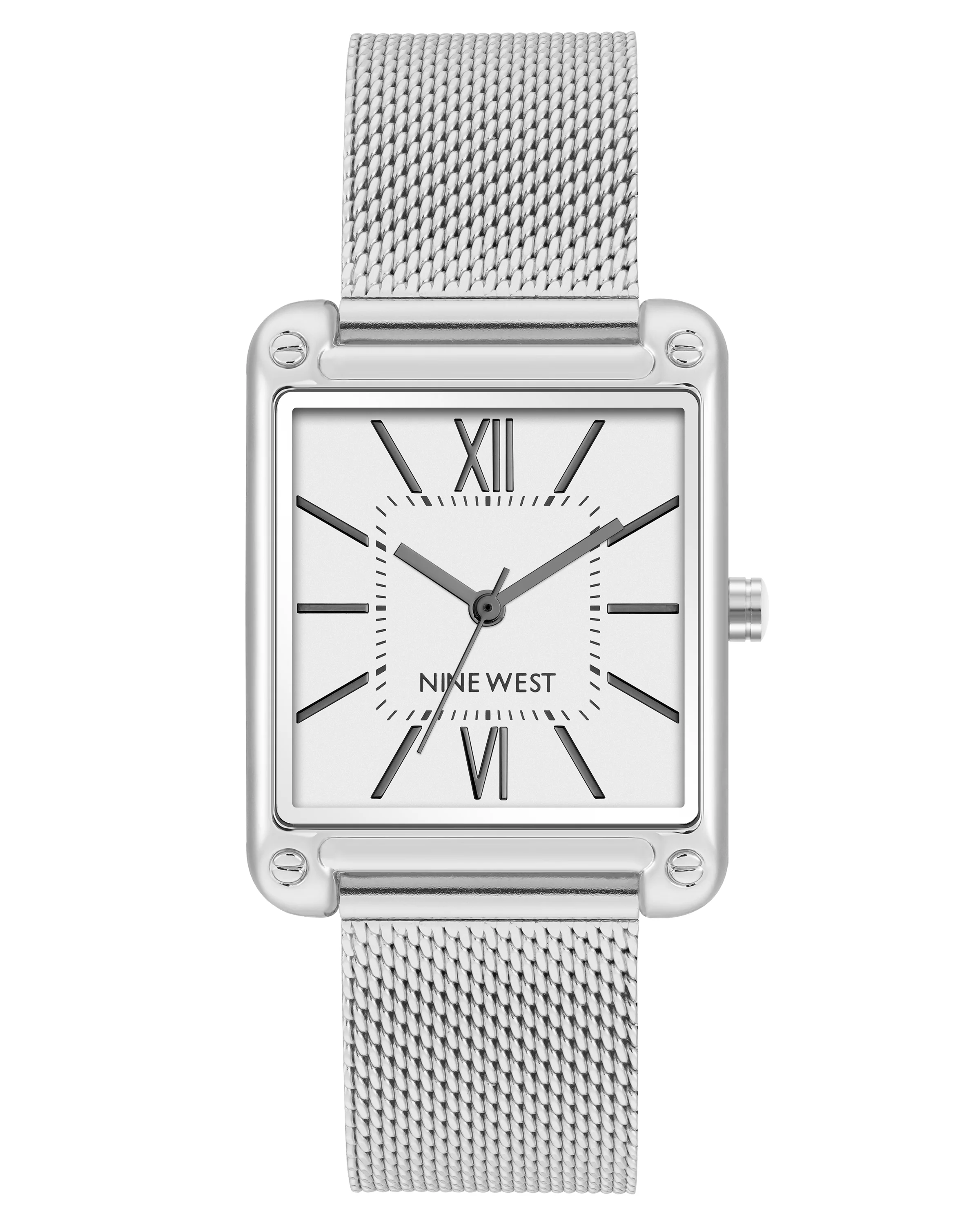 Rectangular Case Mesh Bracelet Watch