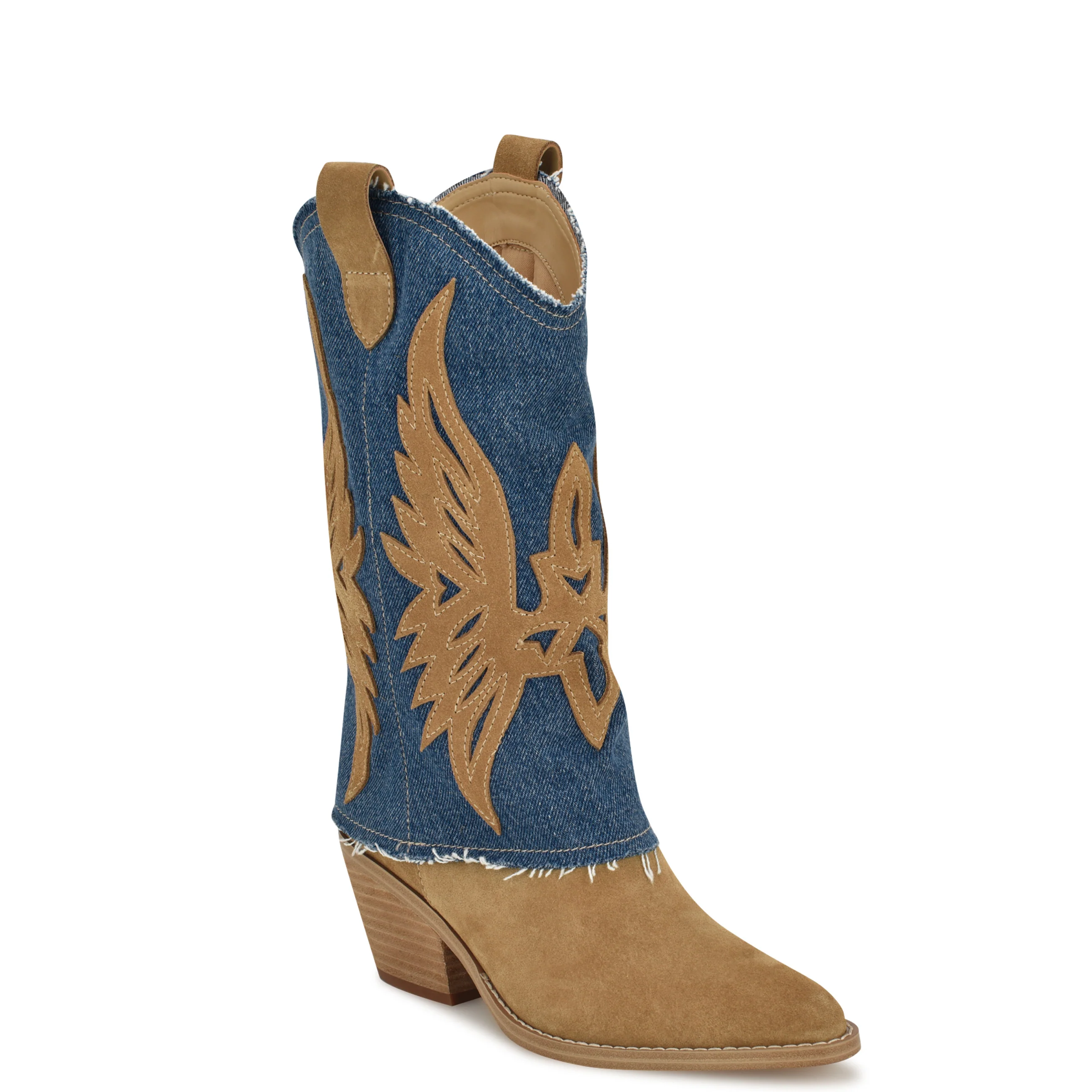 Ringer Detailed Western Boots