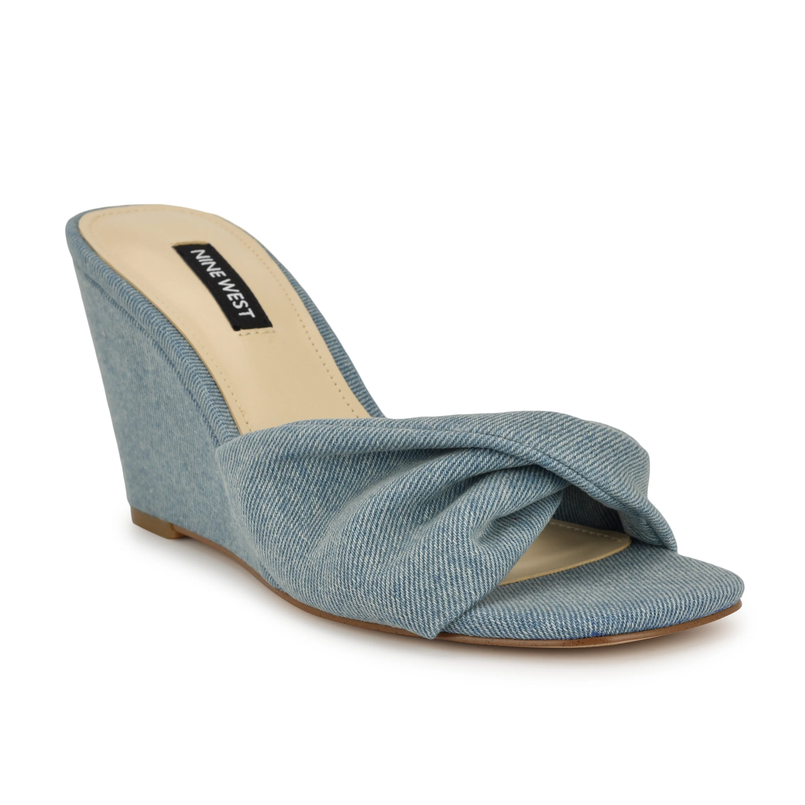 Nikhil Twist Wedge Sandals