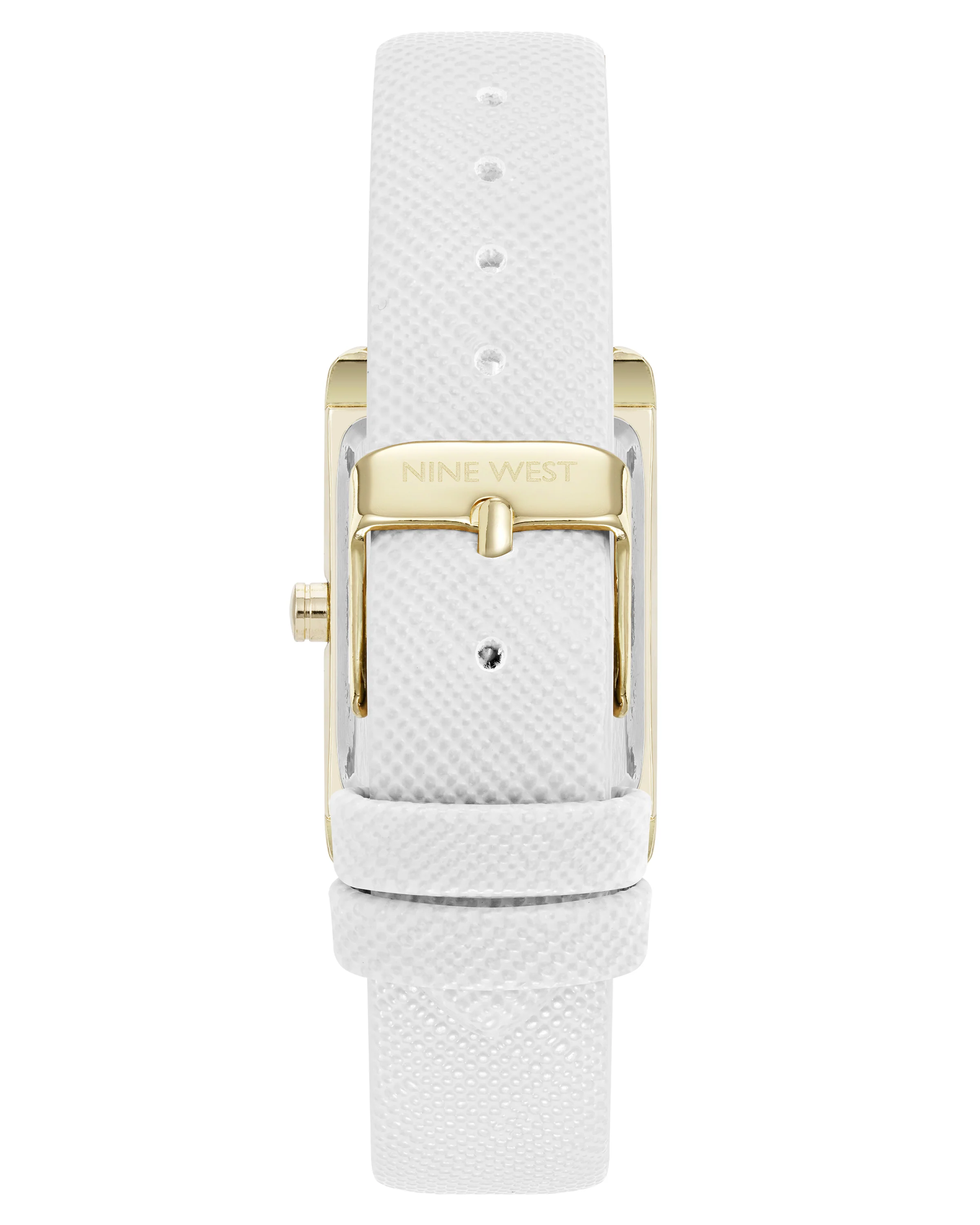 Saffiano Strap Rectangular Watch