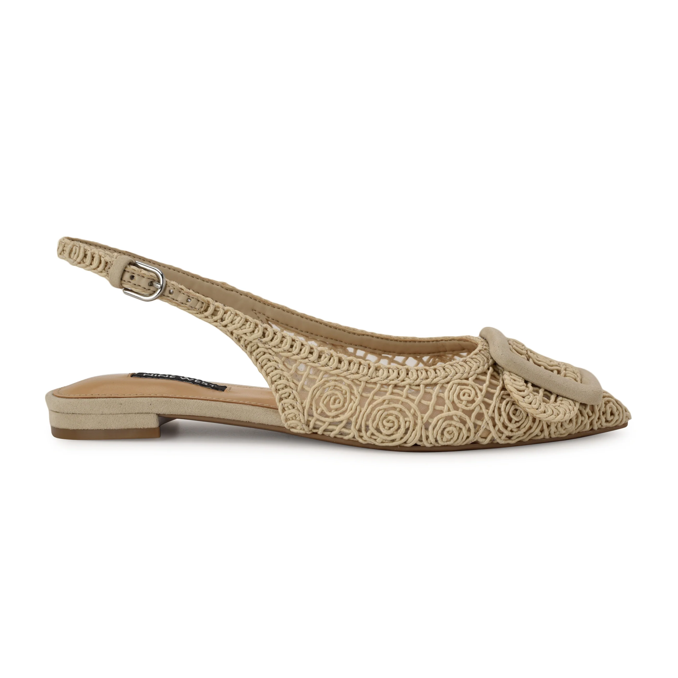 Jasser Woven Slingback Flats