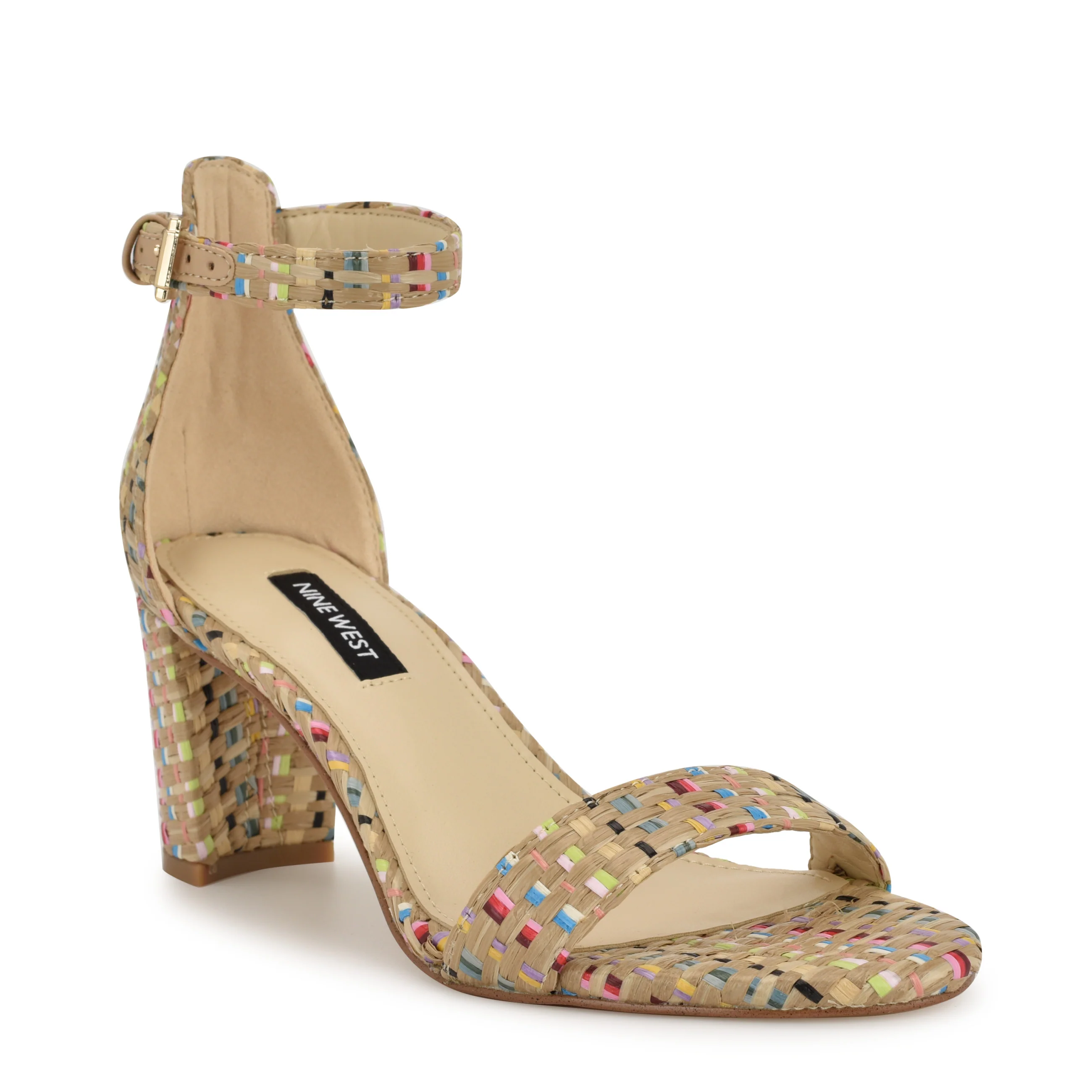 Pruce Ankle Strap Block Heel Sandals