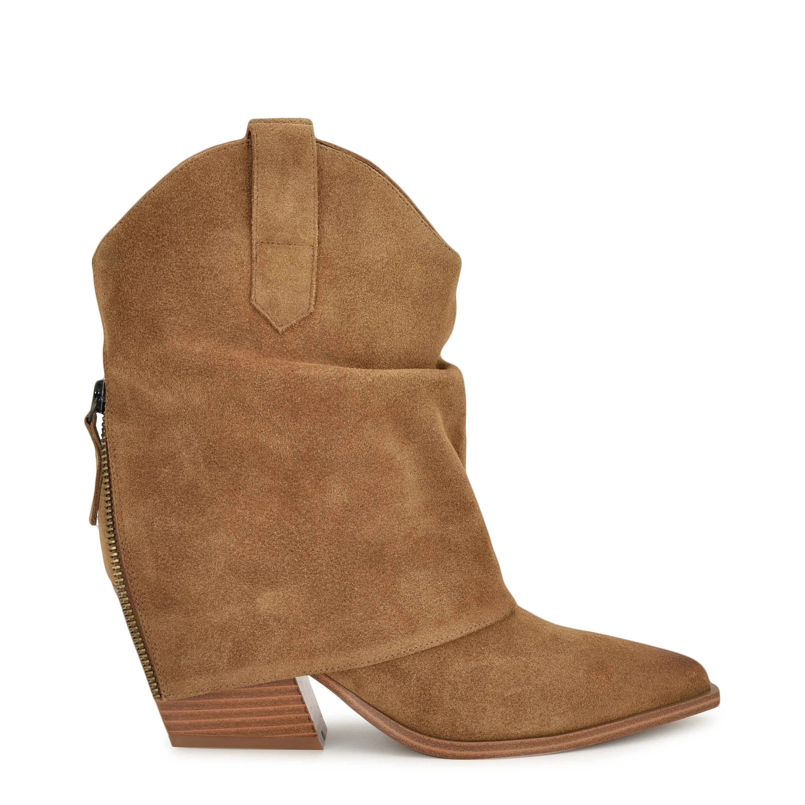Waxel Foldover Western Booties