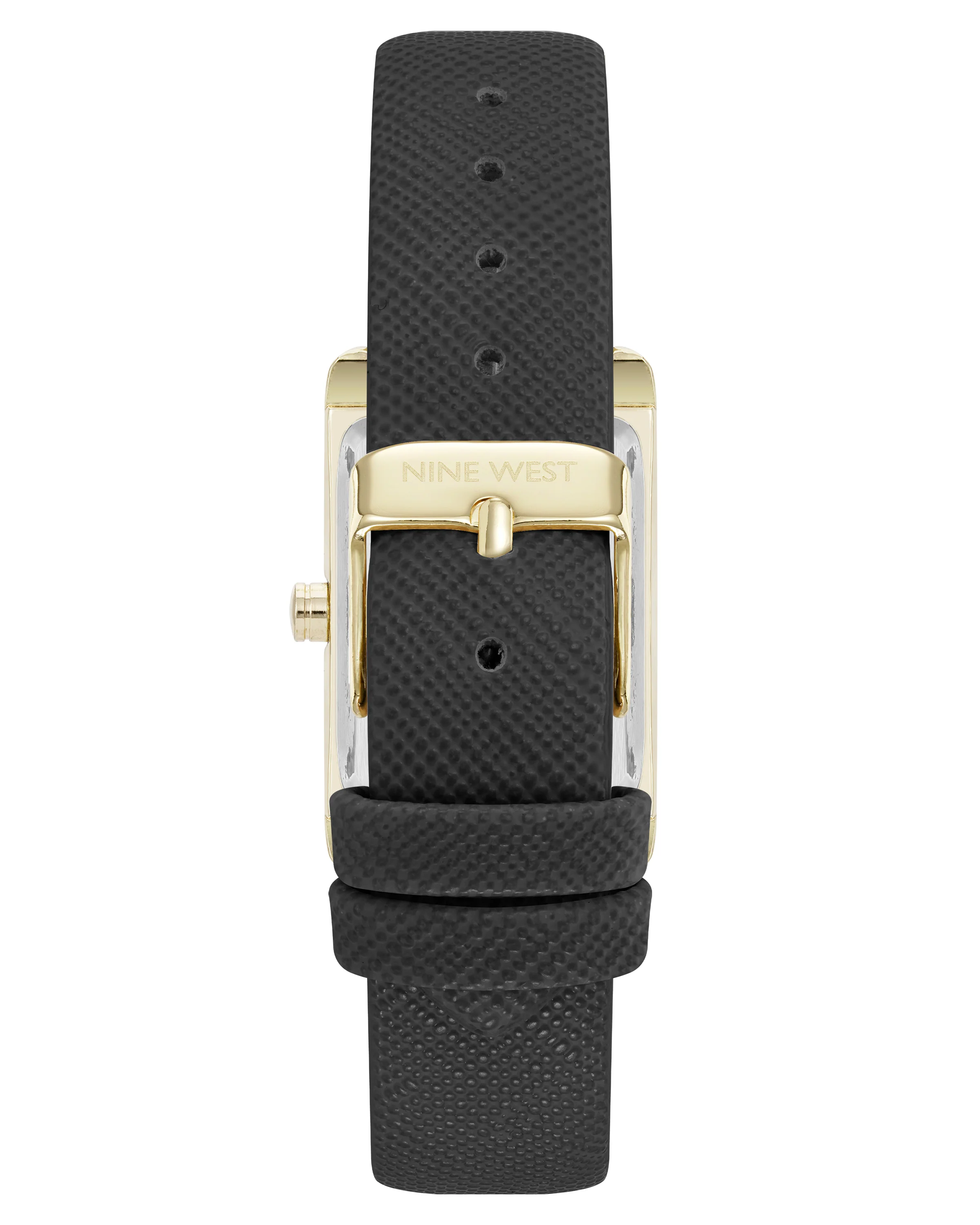 Saffiano Strap Rectangular Watch