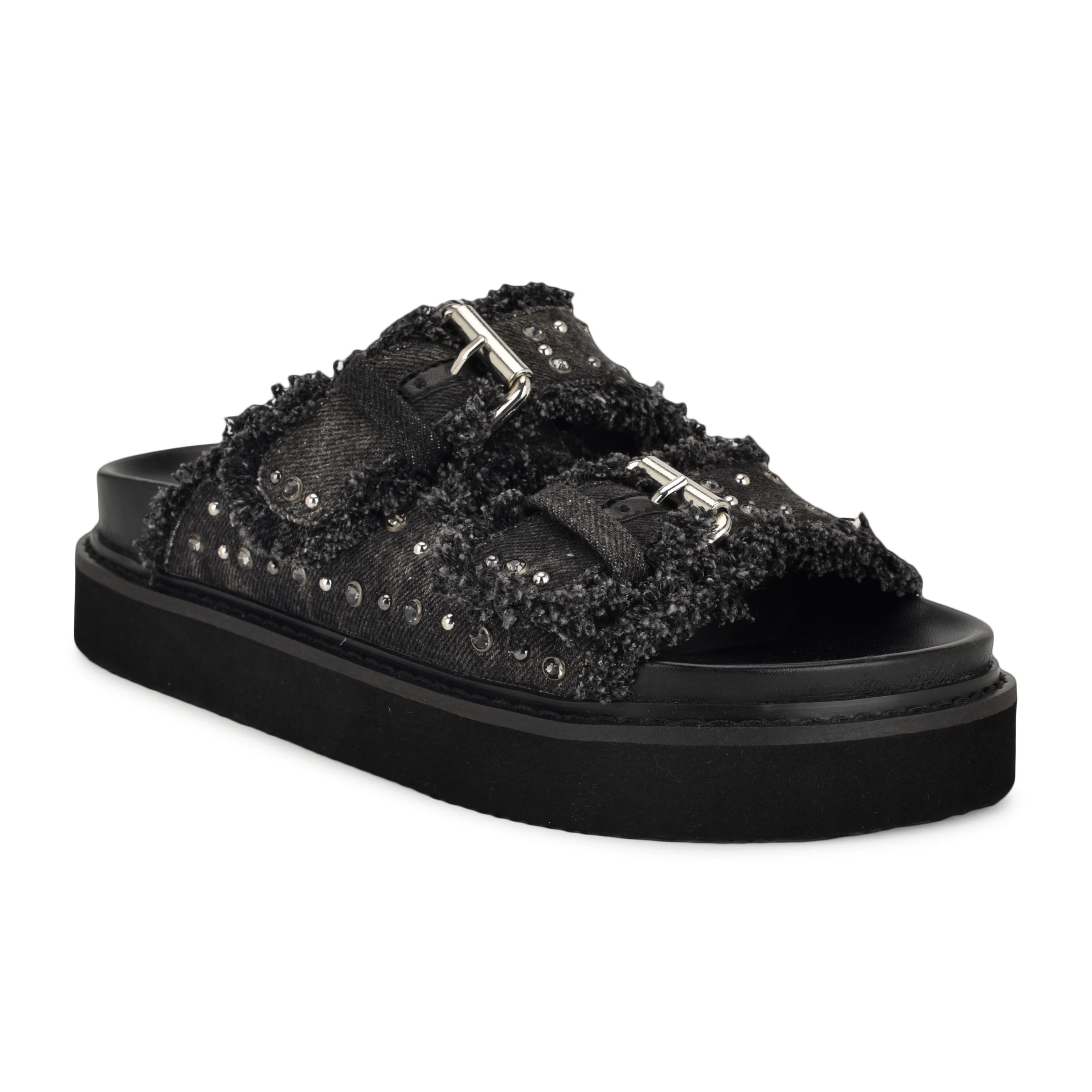 Eleny Buckle Slide Sandals