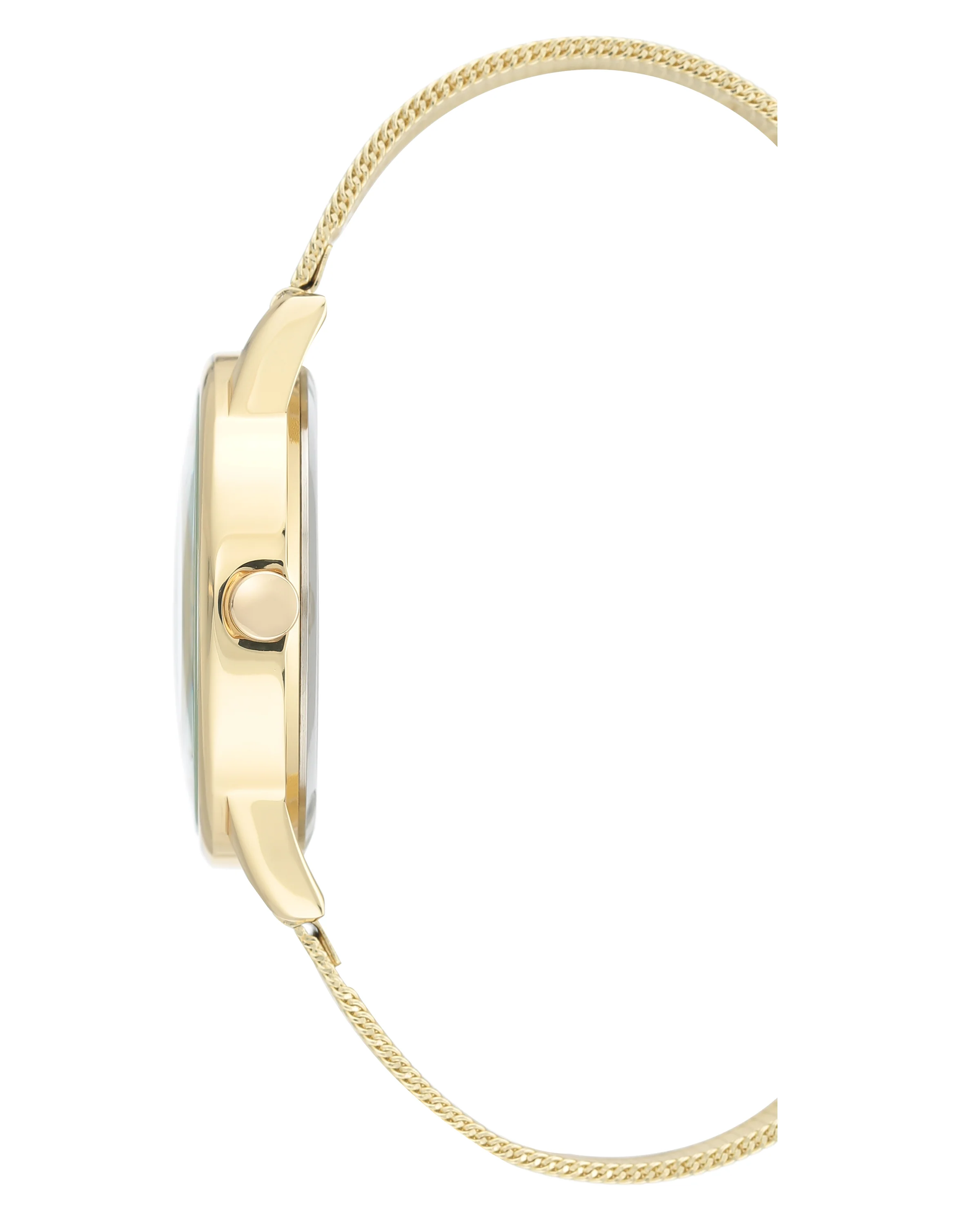 Floral Dial Mesh Bracelet Watch