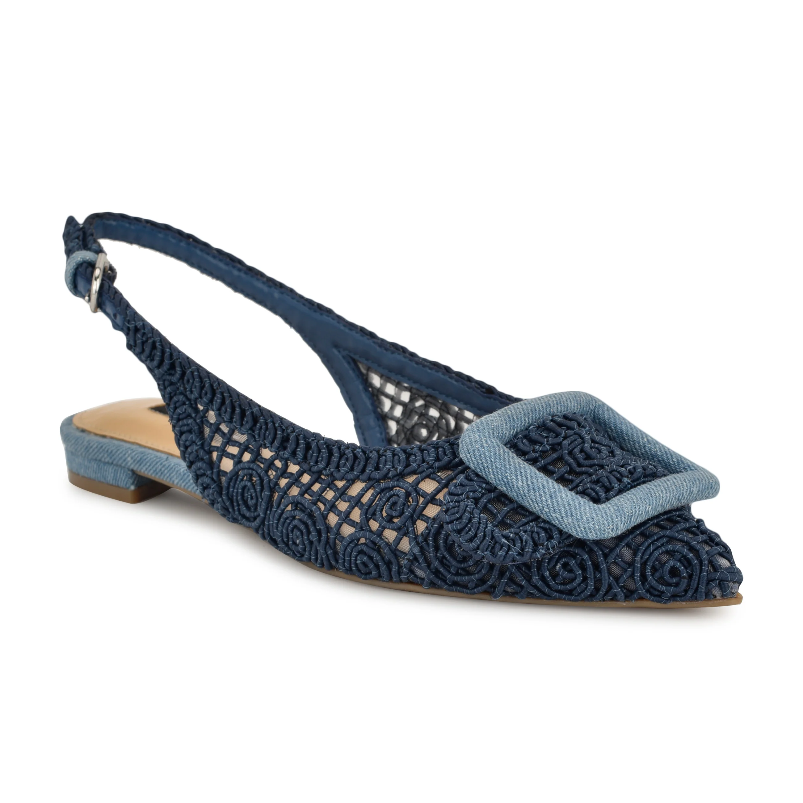 Jasser Woven Slingback Flats