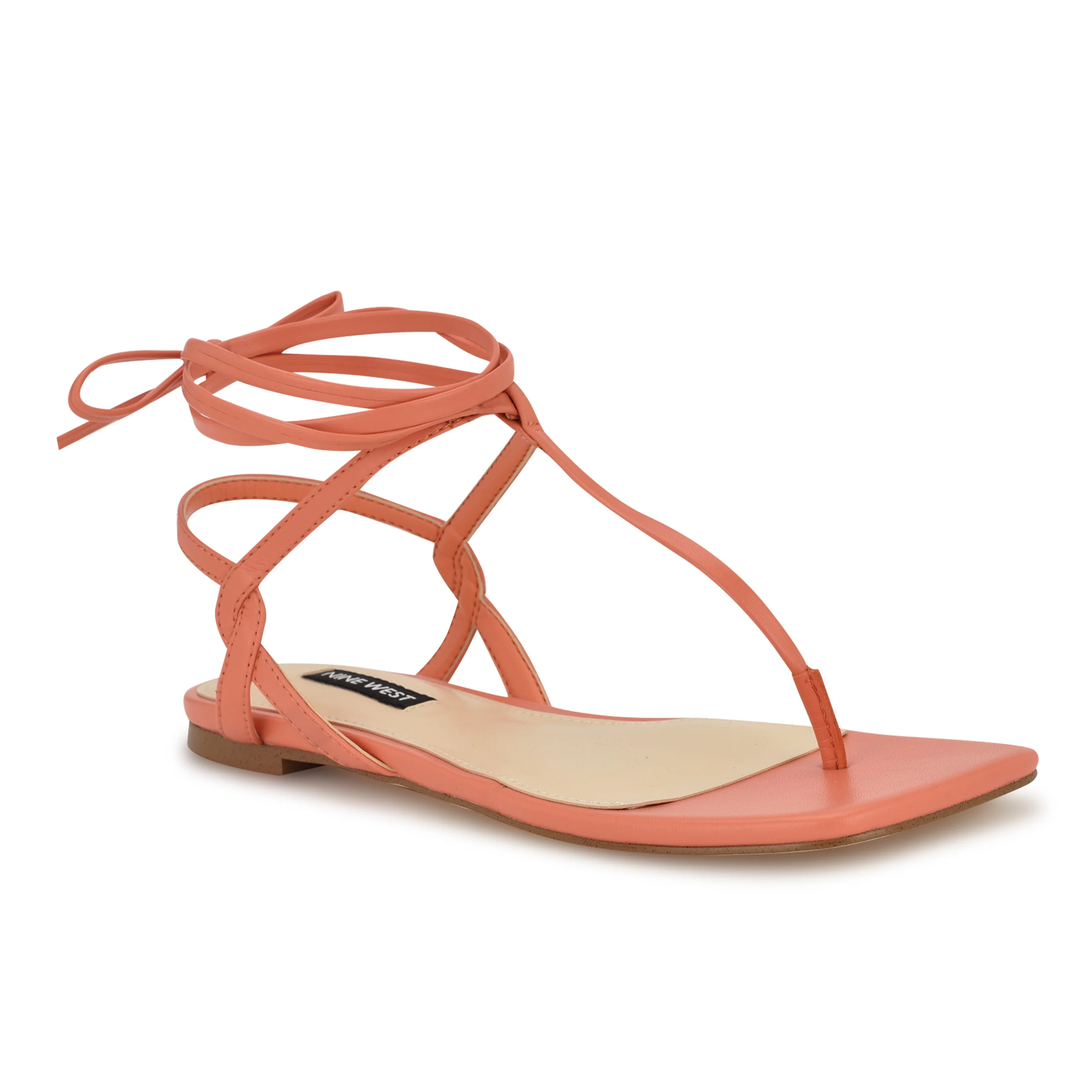 Norta Ankle Wrap Thong Sandals