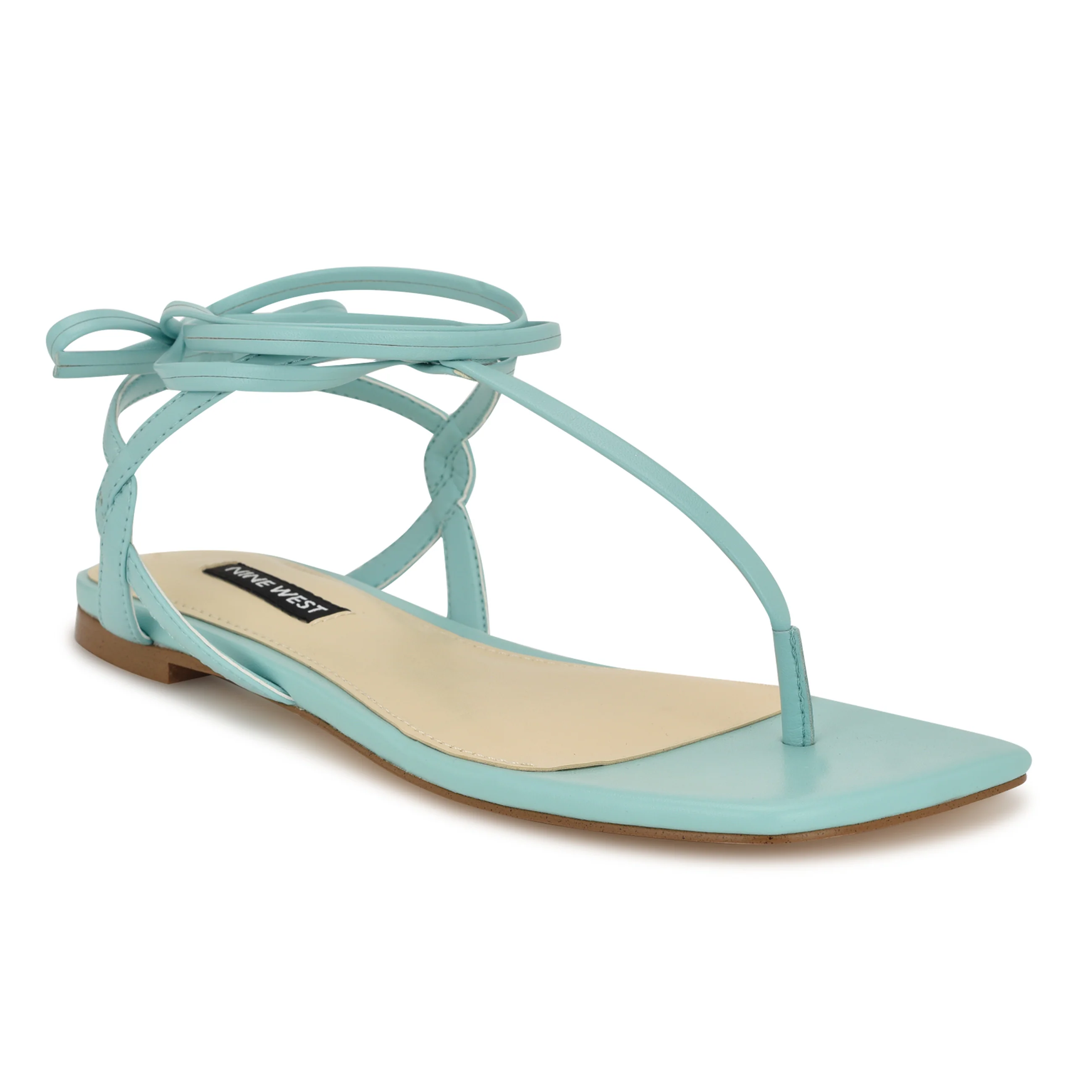 Norta Ankle Wrap Thong Sandals