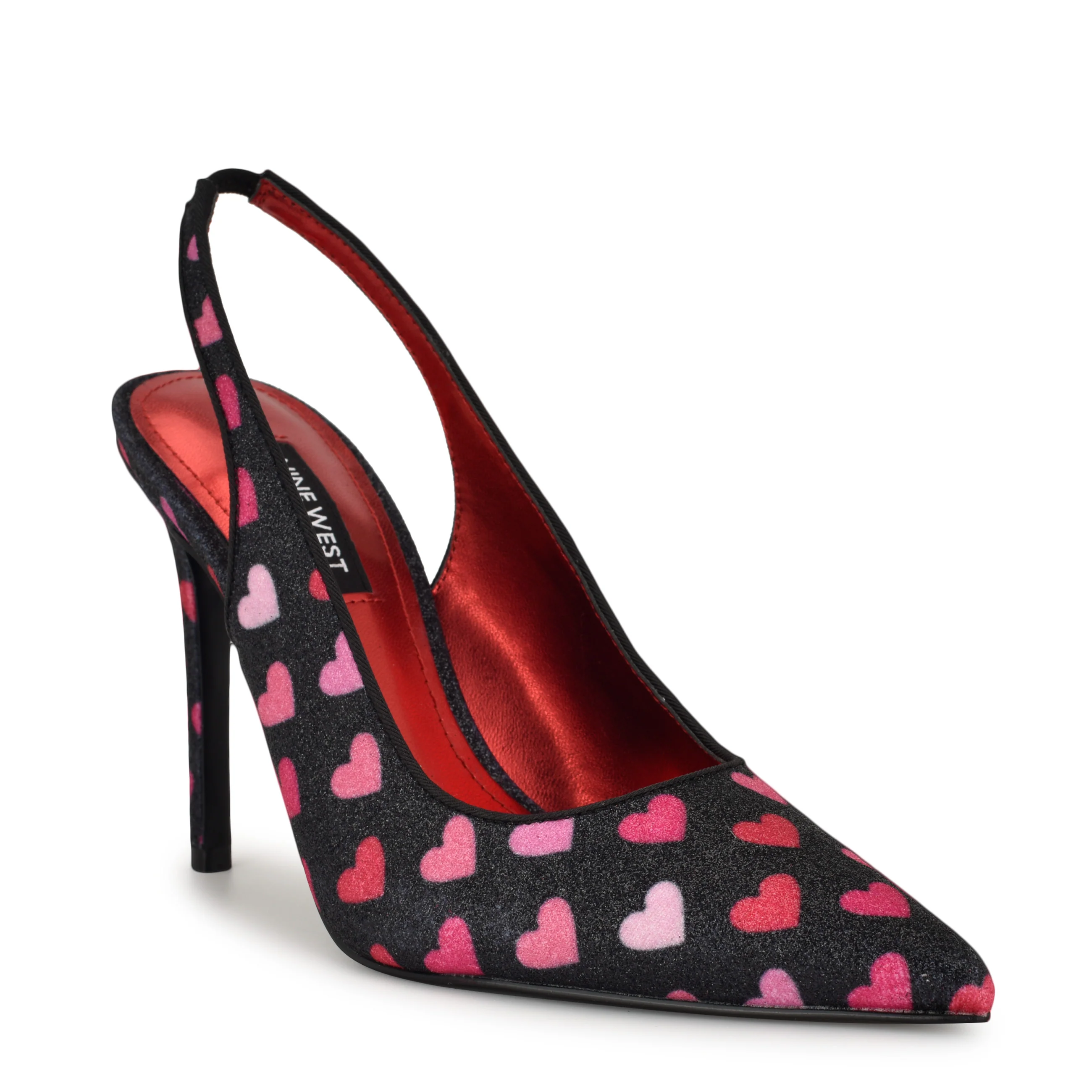 Feather Pointy Toe Slingback Pumps