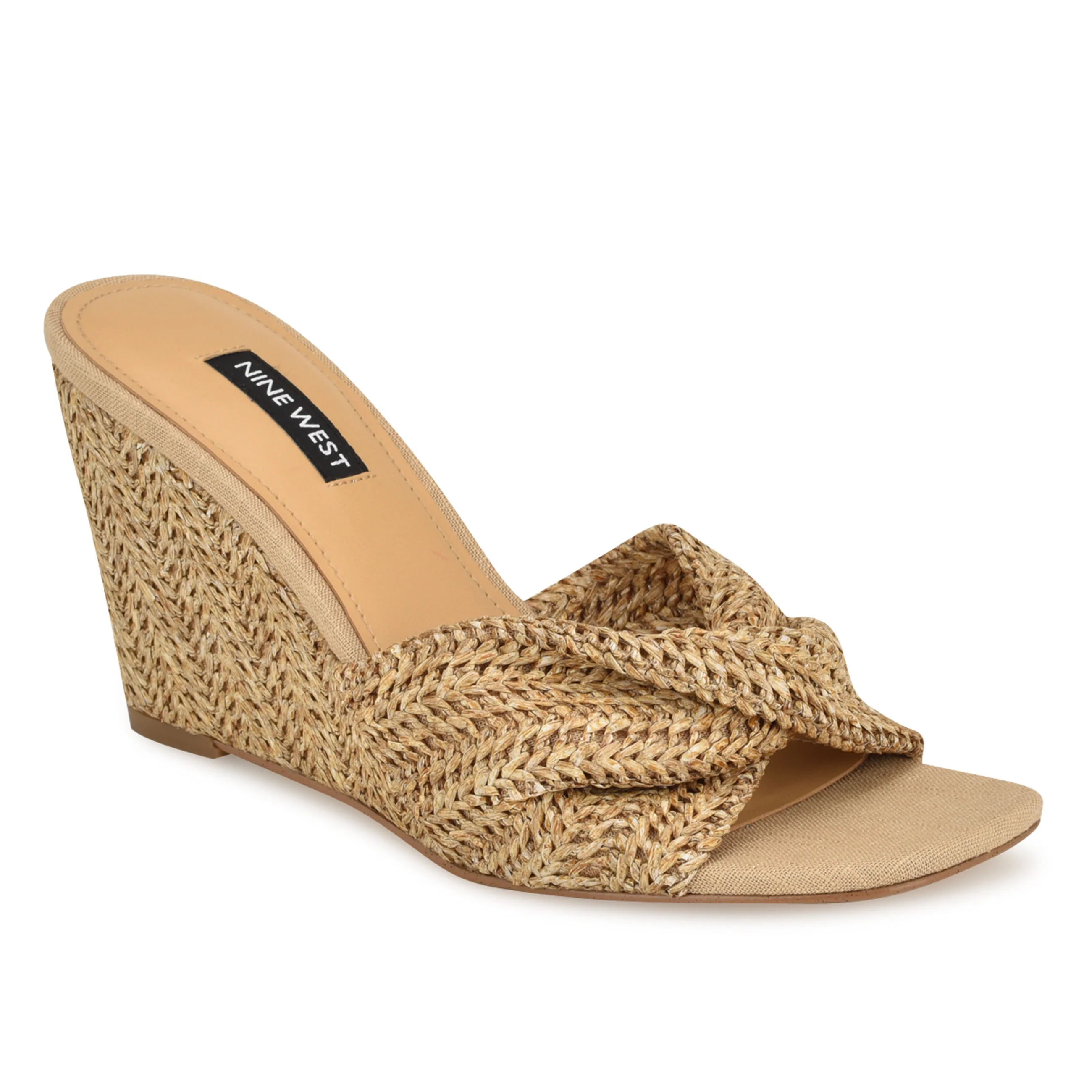 Nikhil Twist Wedge Sandals
