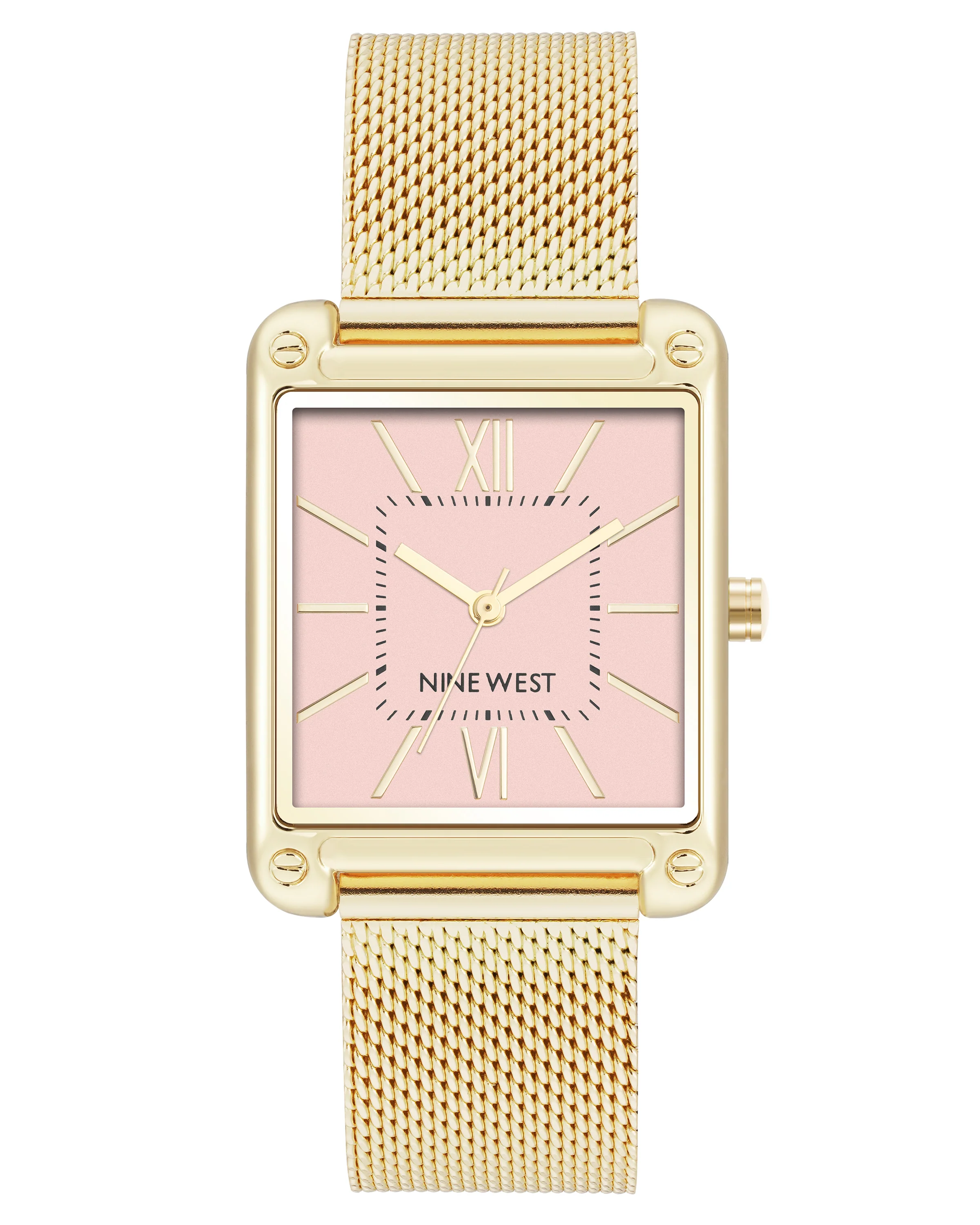 Rectangular Case Mesh Bracelet Watch
