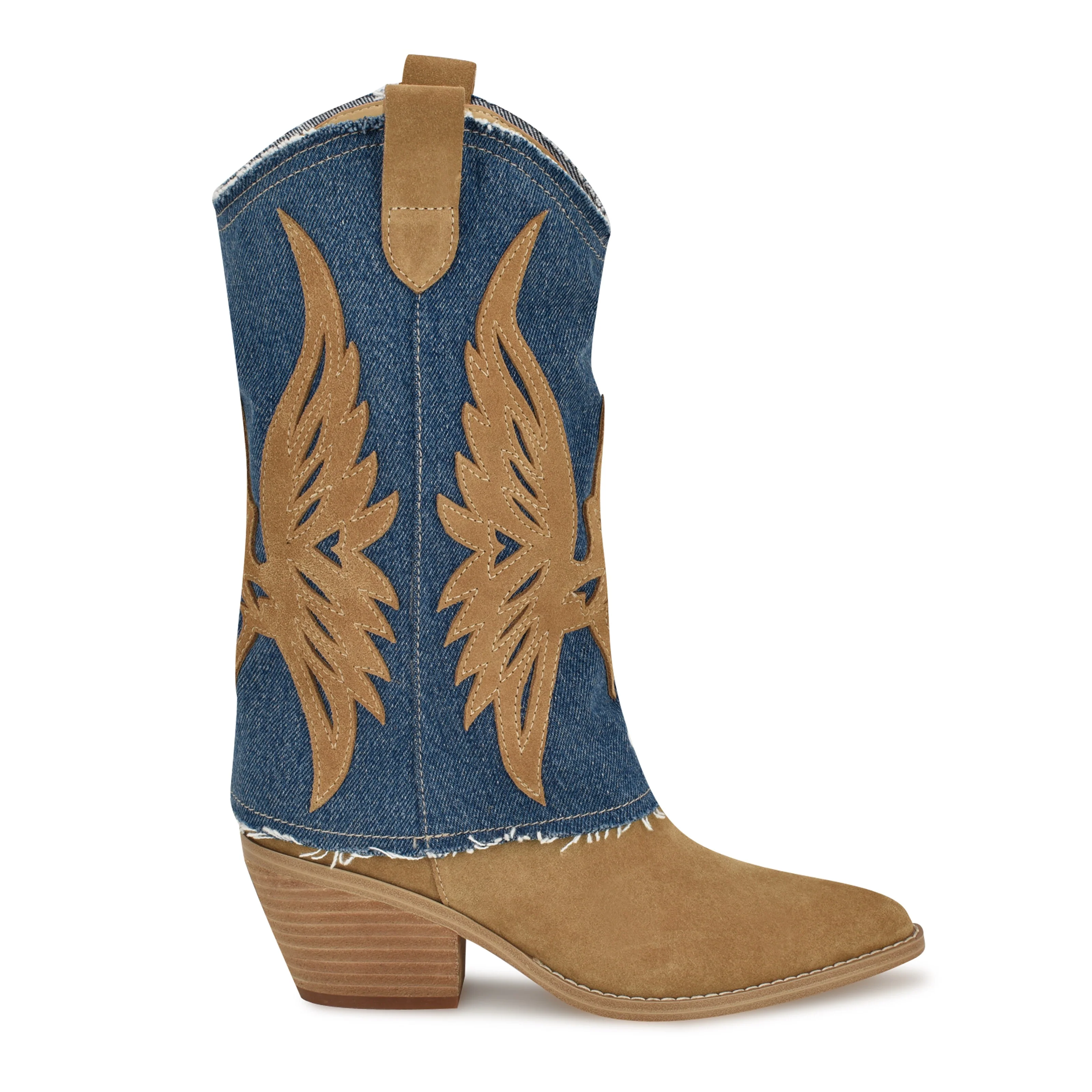 Ringer Detailed Western Boots