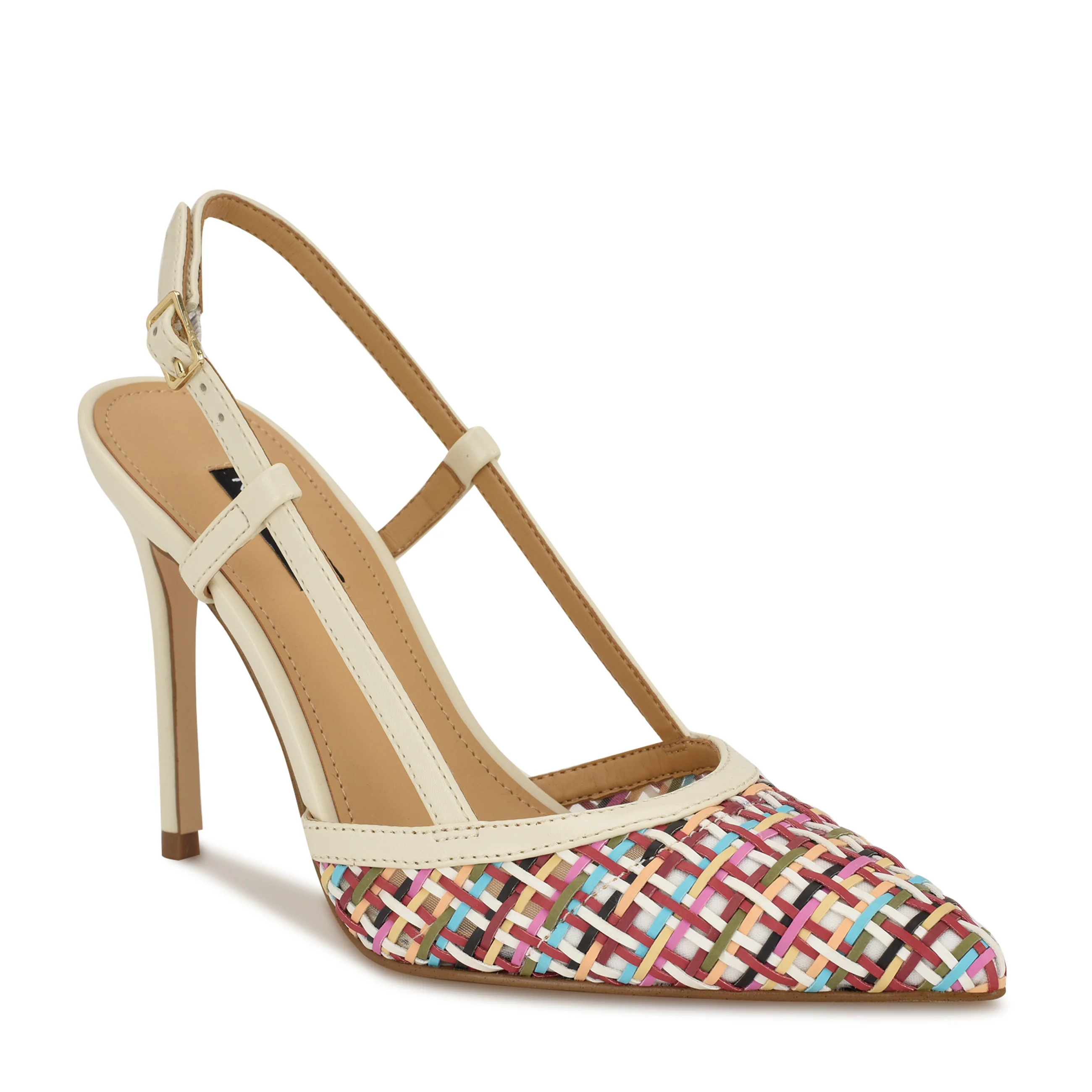 Floree Woven Slingback Pumps
