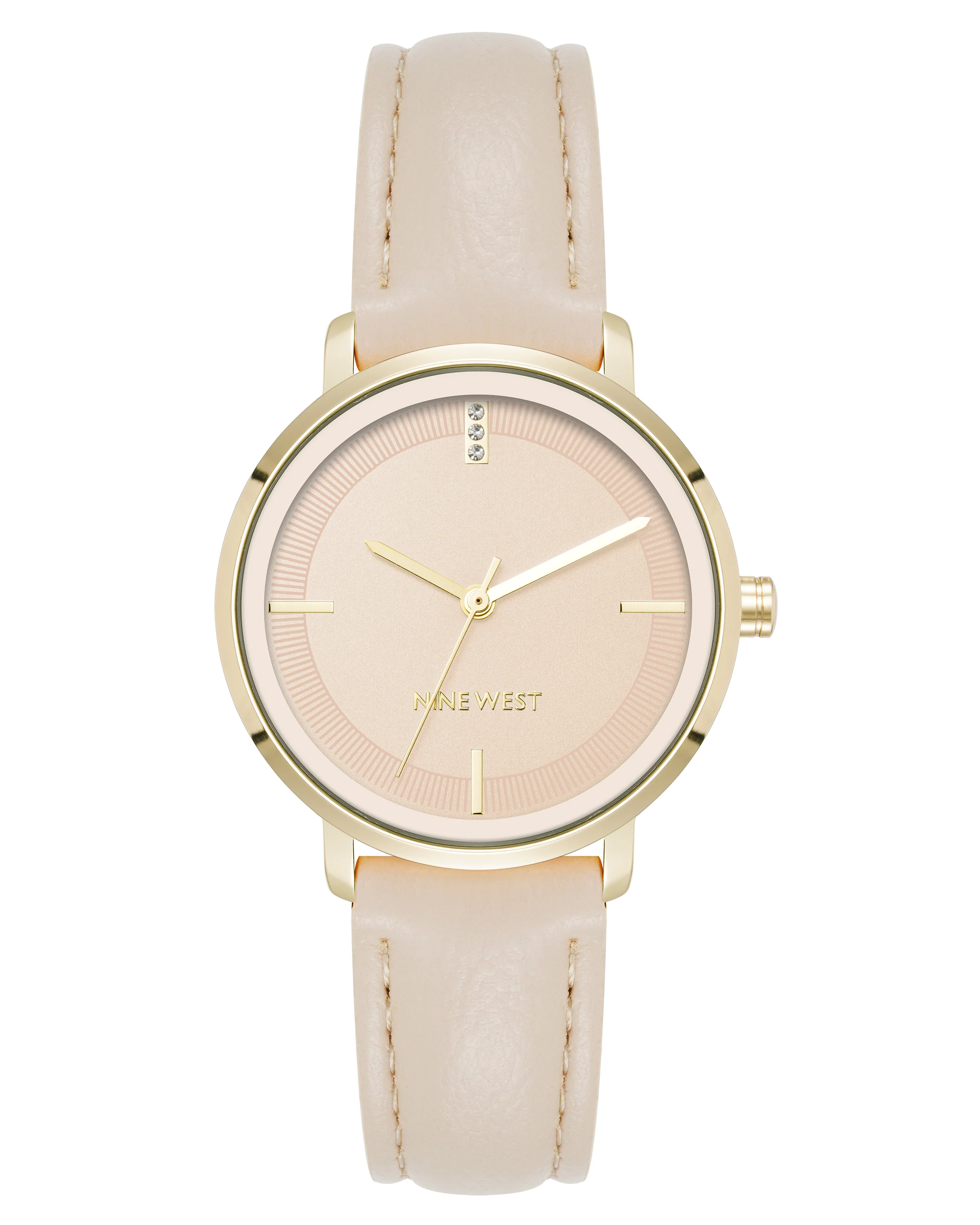 Crystal Accented Dial Strap Watch