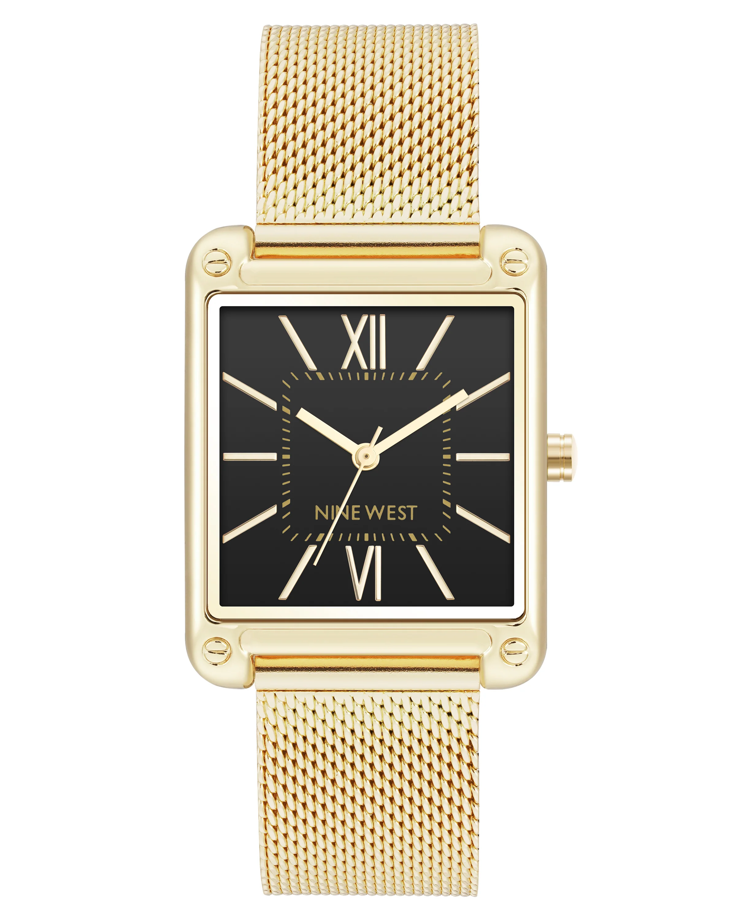 Rectangular Case Mesh Bracelet Watch