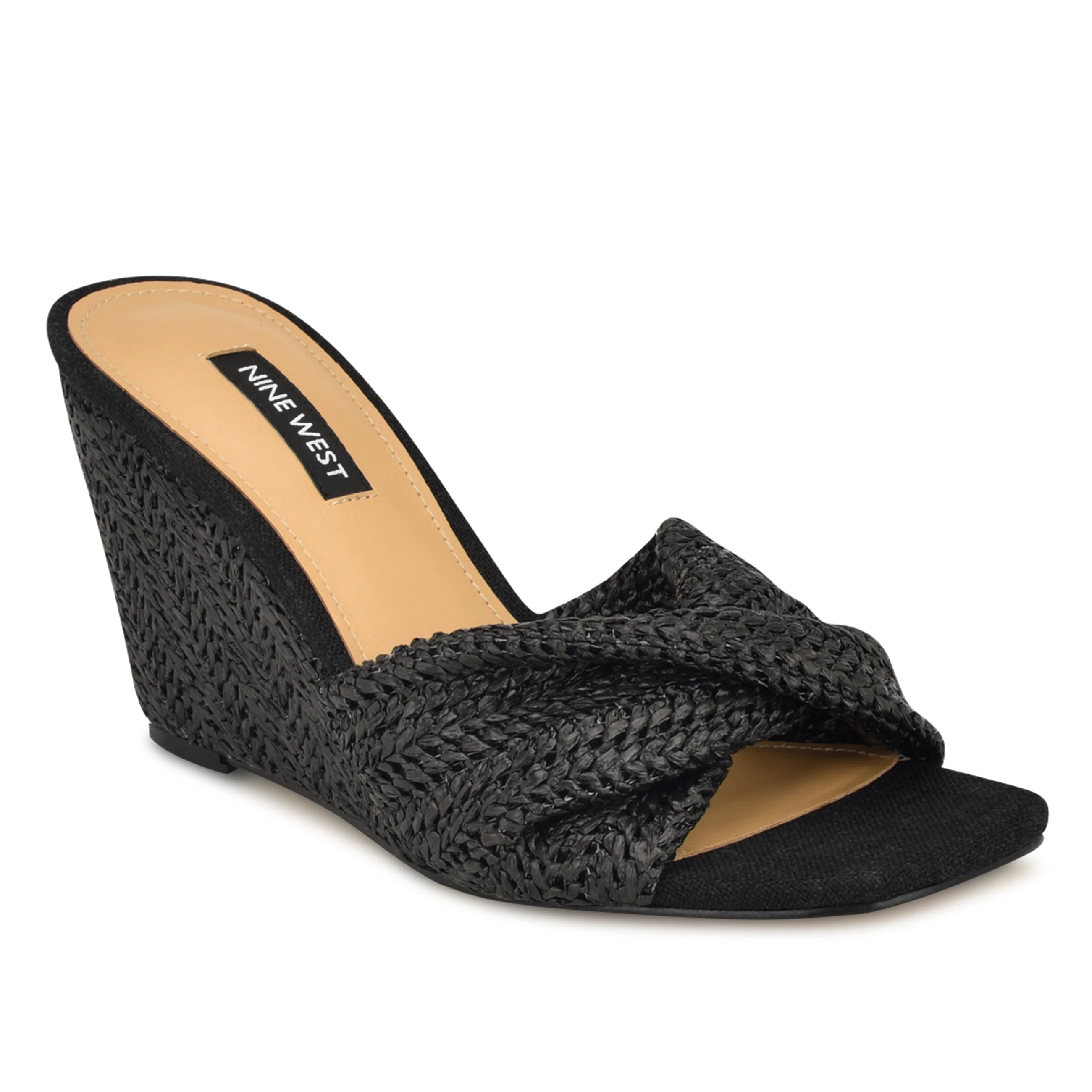 Nikhil Twist Wedge Sandals